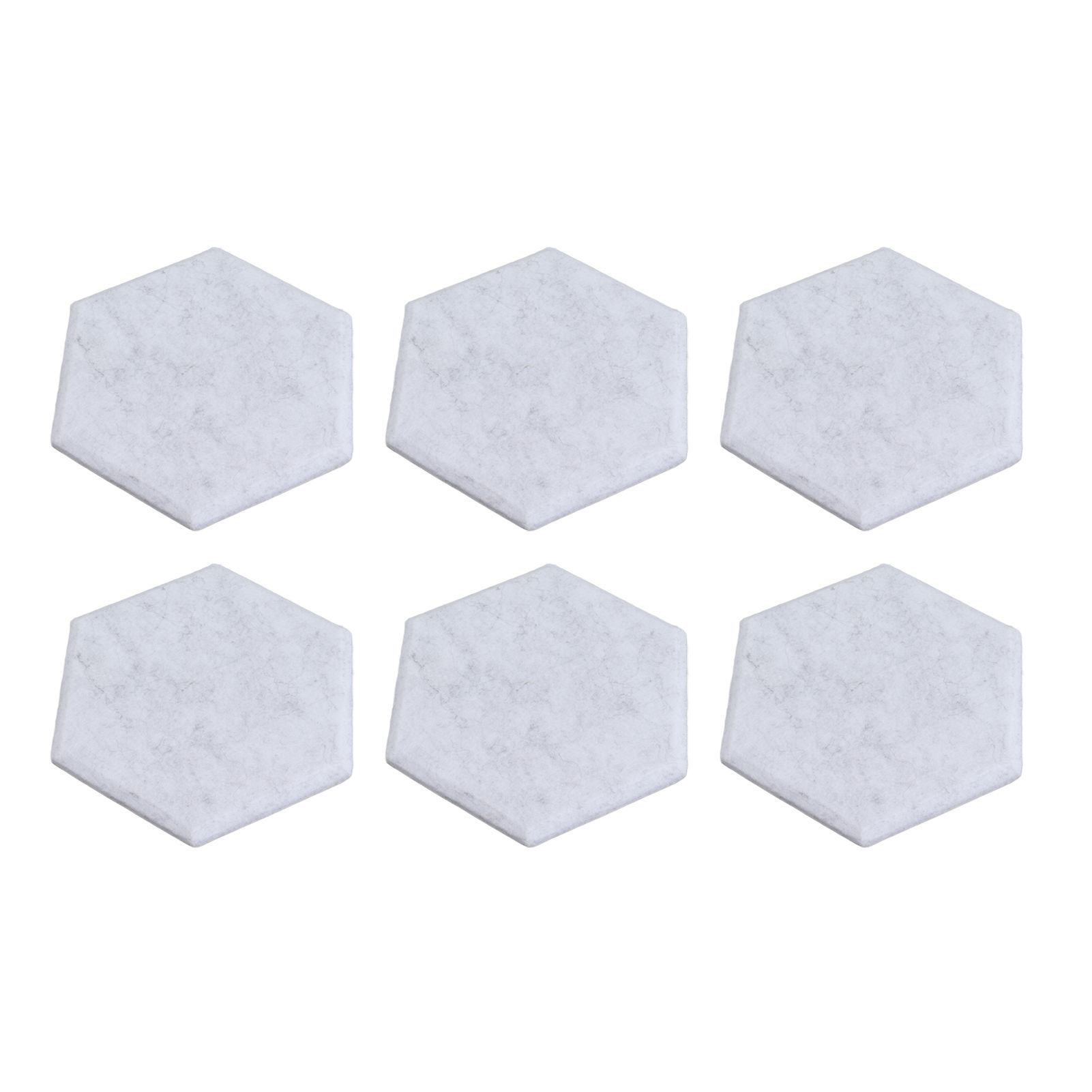 12PCS Hexagon Acoustic Panels High Density Sound Absorbing Panels Sound Proof Beveled Edge Wall Panels 14x12x7cm Silver Gray - Image 2
