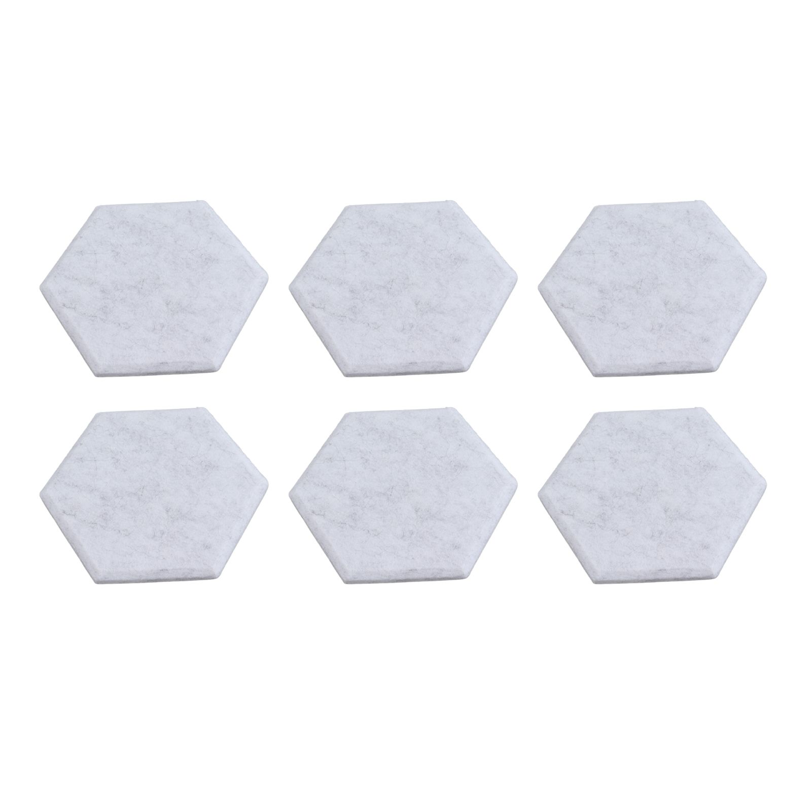 12PCS Hexagon Acoustic Panels High Density Sound Absorbing Panels Sound Proof Beveled Edge Wall Panels 14x12x7cm Silver Gray - Image 3