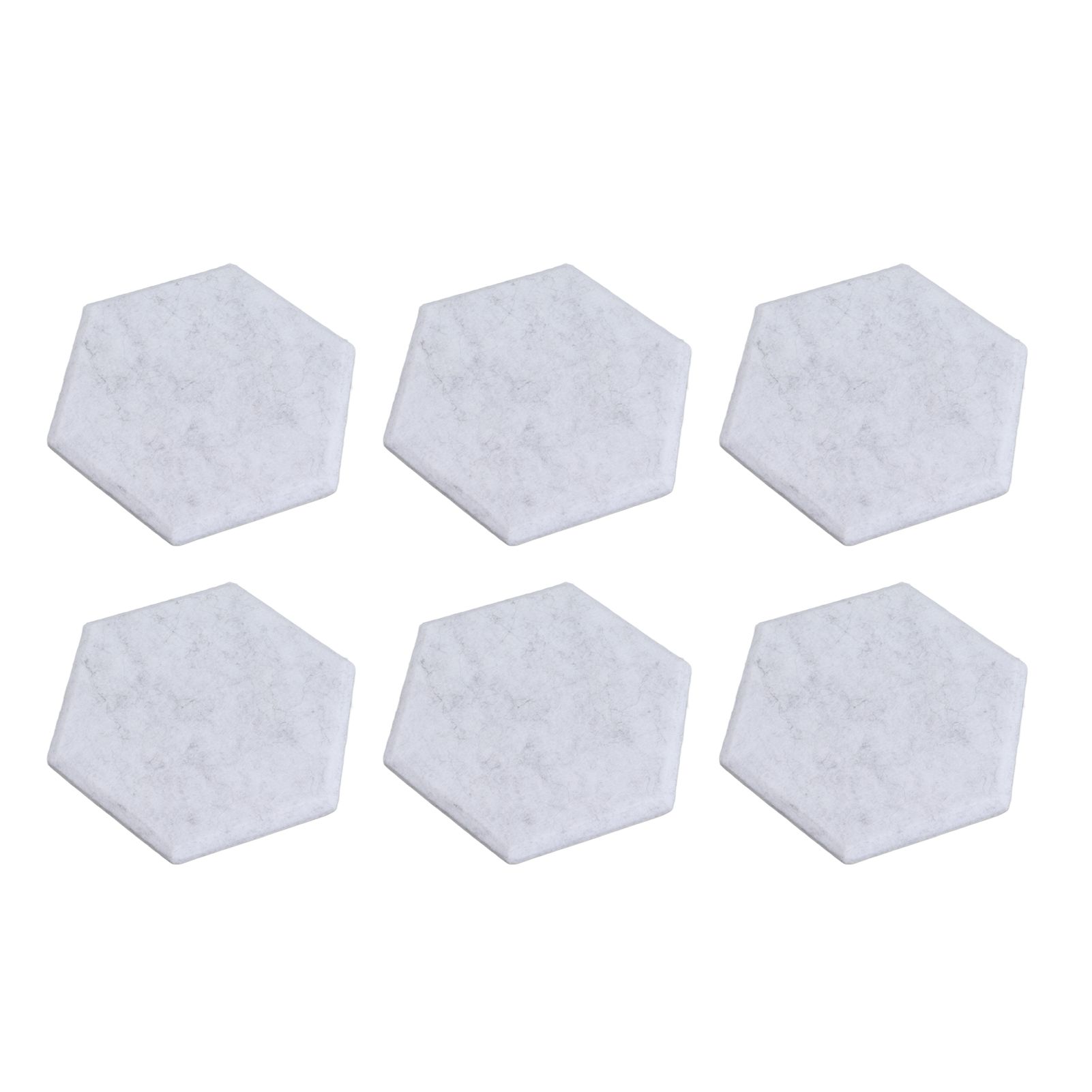 12PCS Hexagon Acoustic Panels High Density Sound Absorbing Panels Sound Proof Beveled Edge Wall Panels 14x12x7cm Silver Gray - Image 4