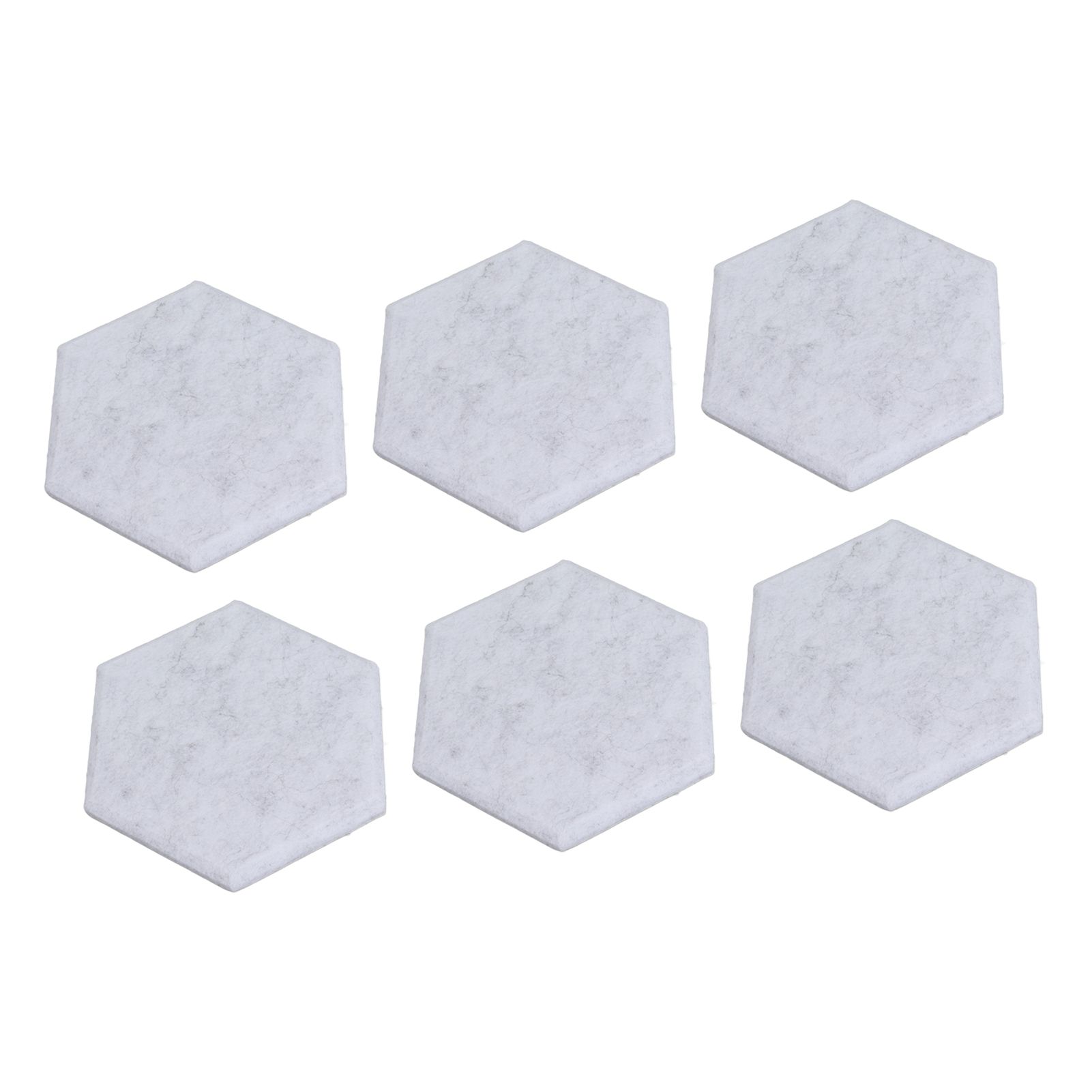 12PCS Hexagon Acoustic Panels High Density Sound Absorbing Panels Sound Proof Beveled Edge Wall Panels 14x12x7cm Silver Gray - Image 5