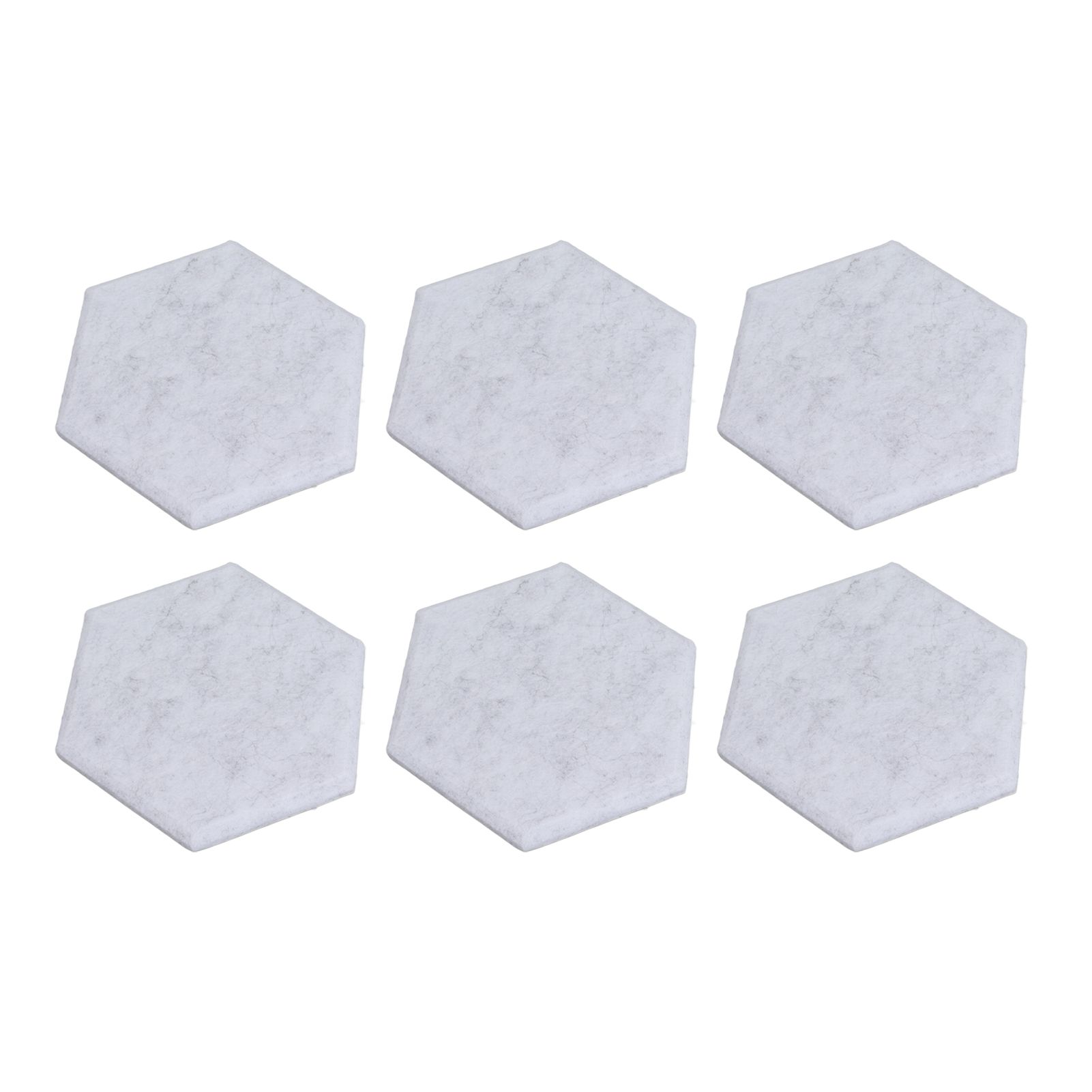 12PCS Hexagon Acoustic Panels High Density Sound Absorbing Panels Sound Proof Beveled Edge Wall Panels 14x12x7cm Silver Gray - Image 6
