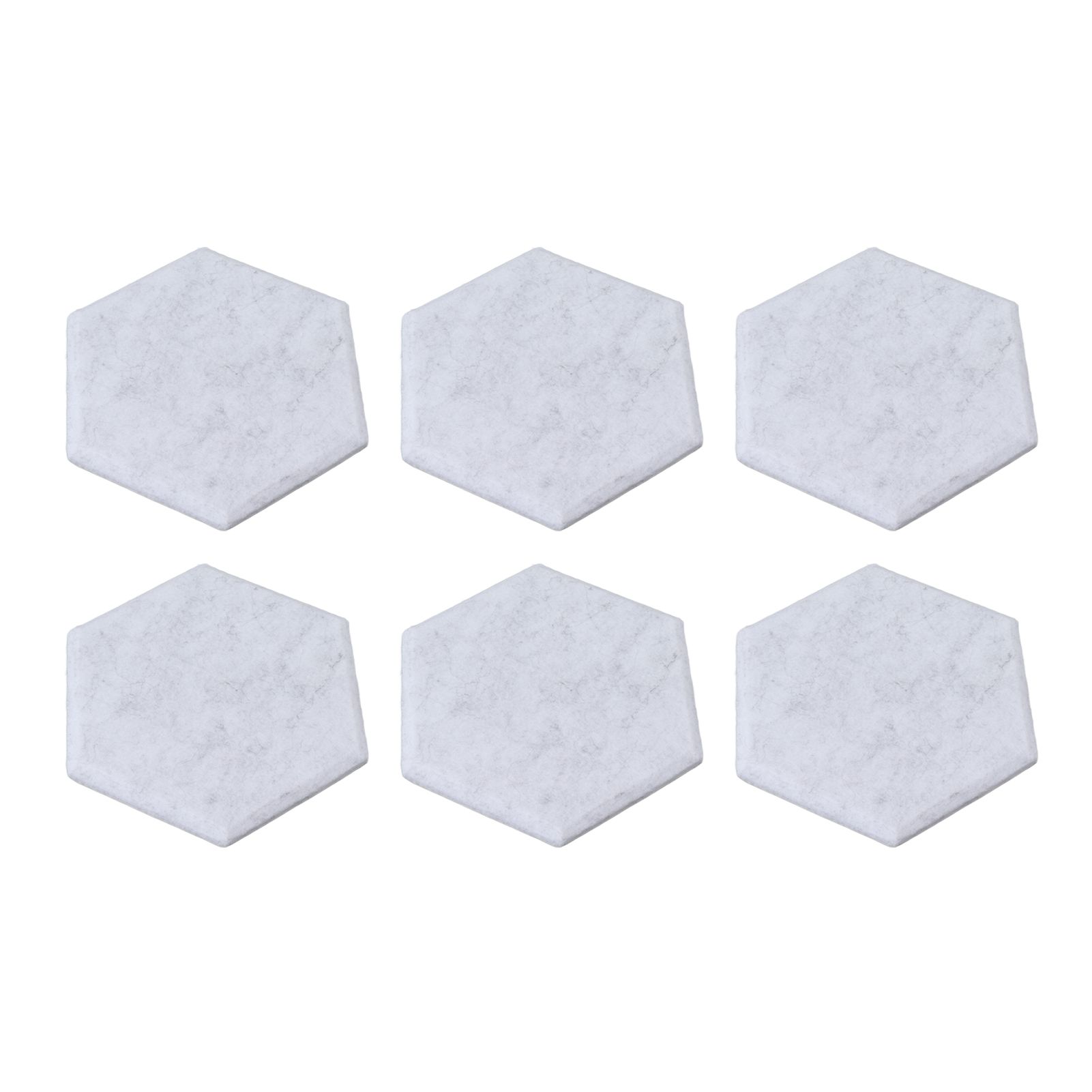 12PCS Hexagon Acoustic Panels High Density Sound Absorbing Panels Sound Proof Beveled Edge Wall Panels 14x12x7cm Silver Gray - Image 7