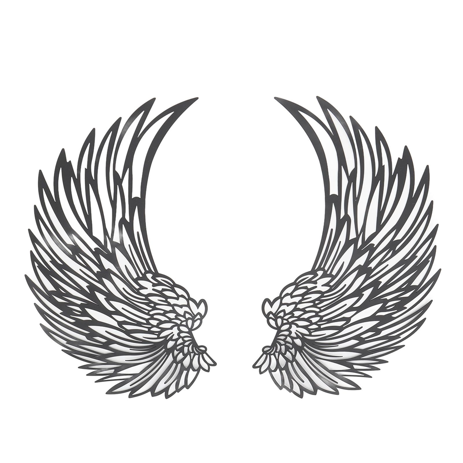 Angel Wings Metal Wall Art Indoor Outdoor Hanging Metal Angel Wings Wall Decor with LED Lights for Home Bedroom Living Room Garden Office - Image 6