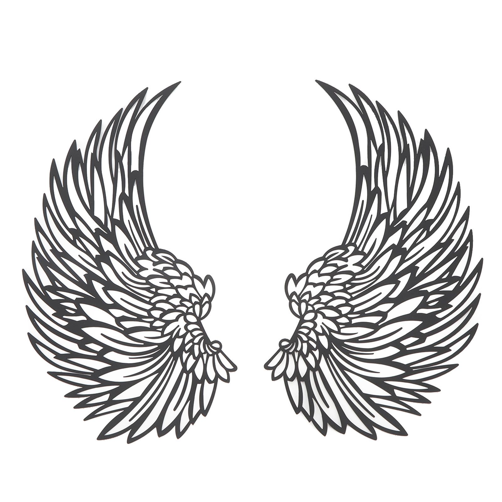 Angel Wings Metal Wall Art Indoor Outdoor Hanging Metal Angel Wings Wall Decor with LED Lights for Home Bedroom Living Room Garden Office - Image 7