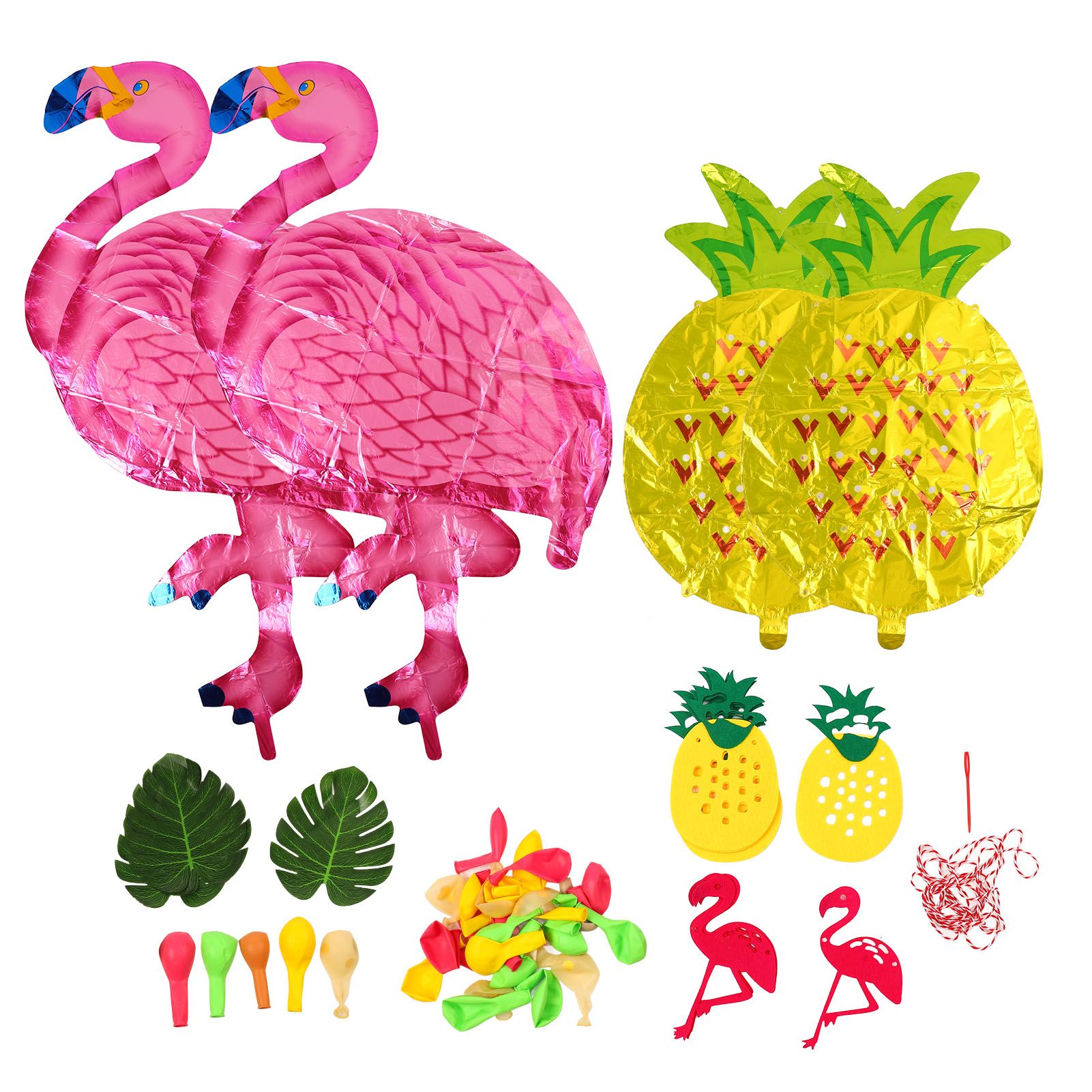 Hawaii Flamingo Pineapple Balloon Set Summer Party Decoration Balloon Set for Wedding Party - Image 1