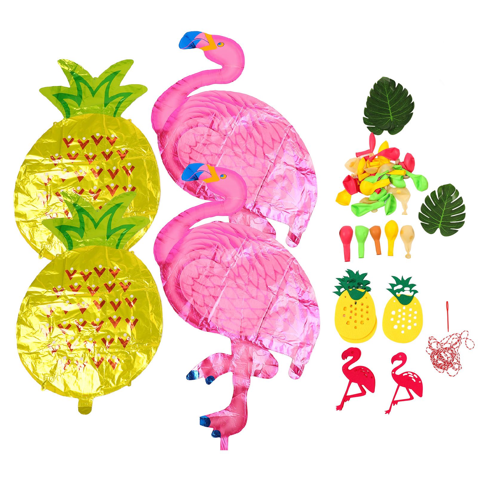 Hawaii Flamingo Pineapple Balloon Set Summer Party Decoration Balloon Set for Wedding Party - Image 2