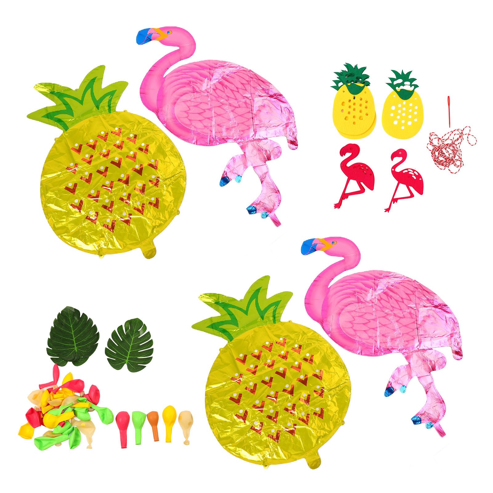 Hawaii Flamingo Pineapple Balloon Set Summer Party Decoration Balloon Set for Wedding Party - Image 3