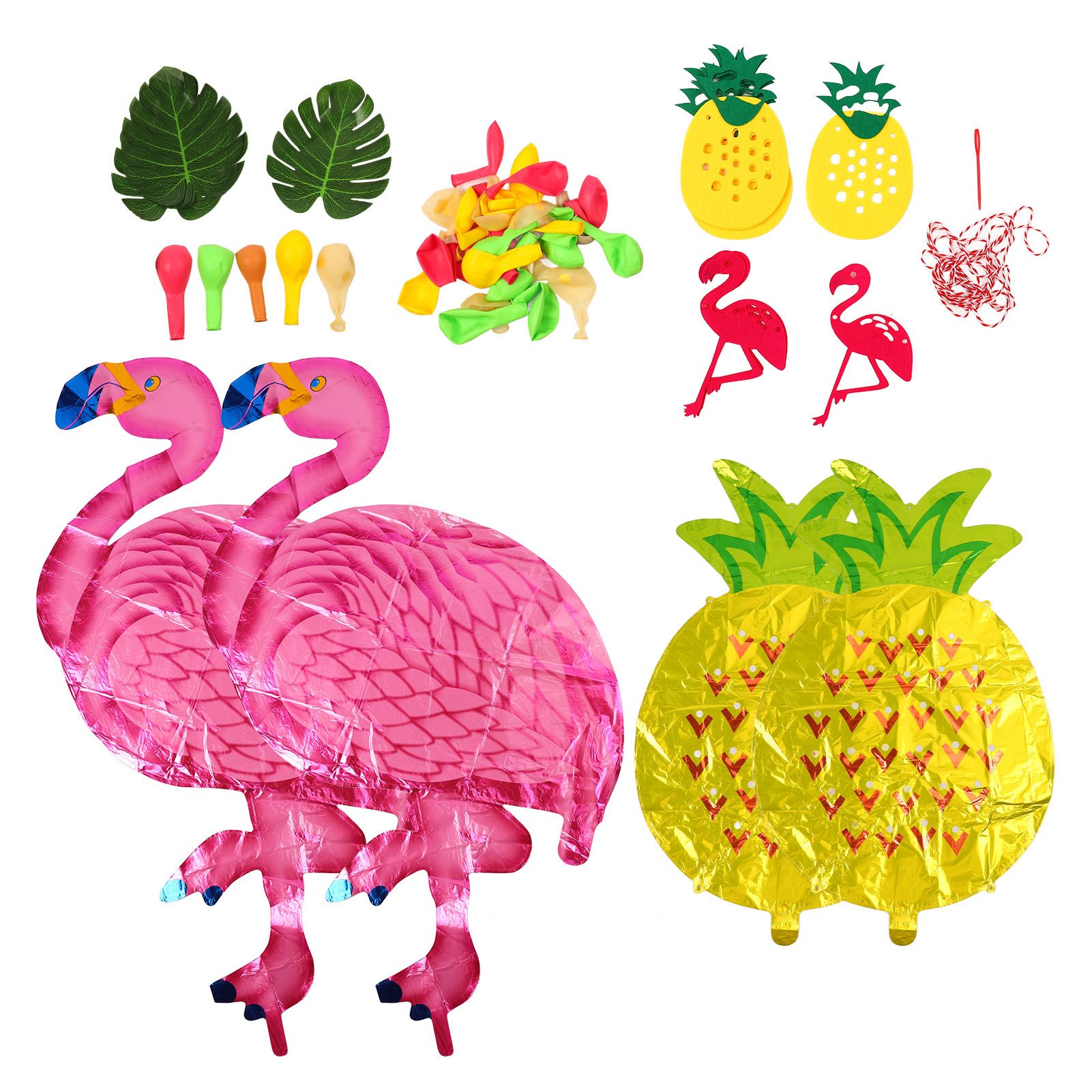 Hawaii Flamingo Pineapple Balloon Set Summer Party Decoration Balloon Set for Wedding Party - Image 4