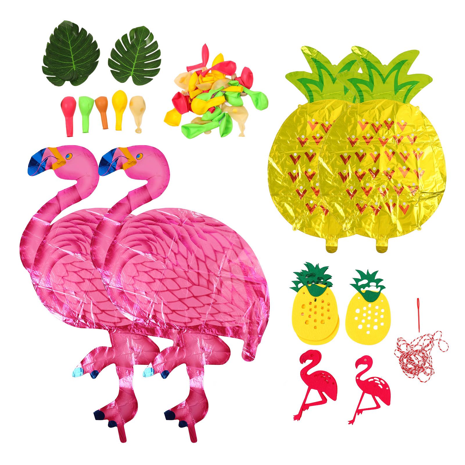 Hawaii Flamingo Pineapple Balloon Set Summer Party Decoration Balloon Set for Wedding Party - Image 5