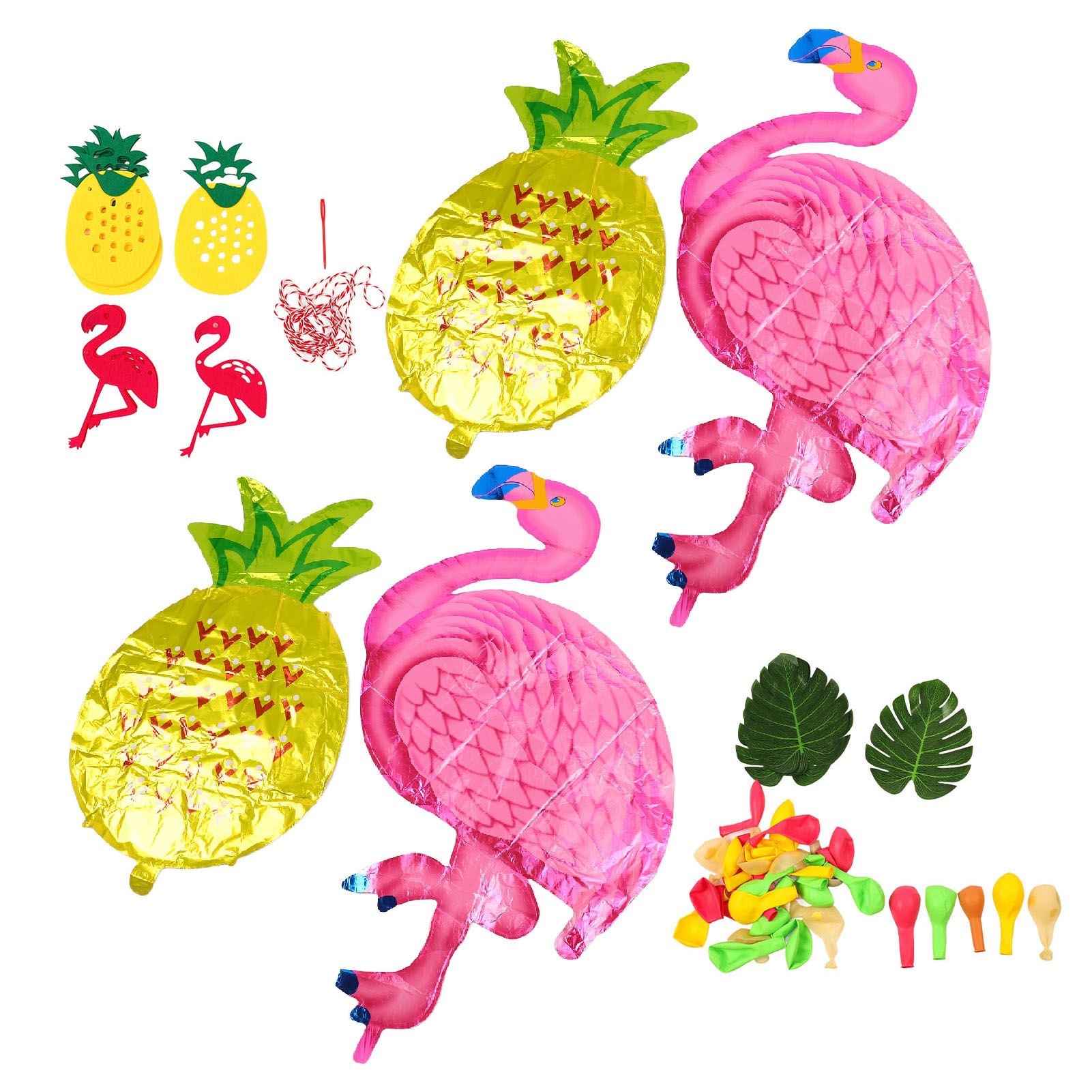 Hawaii Flamingo Pineapple Balloon Set Summer Party Decoration Balloon Set for Wedding Party - Image 6