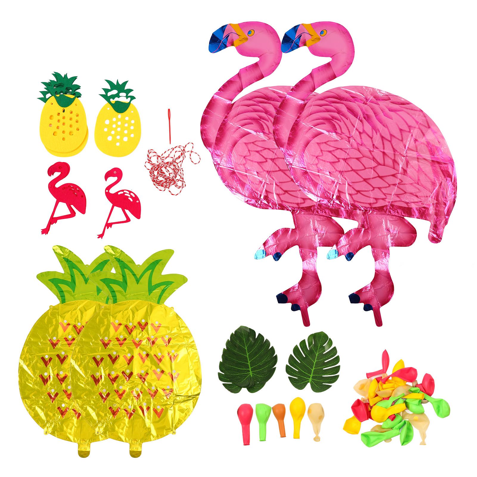 Hawaii Flamingo Pineapple Balloon Set Summer Party Decoration Balloon Set for Wedding Party - Image 7