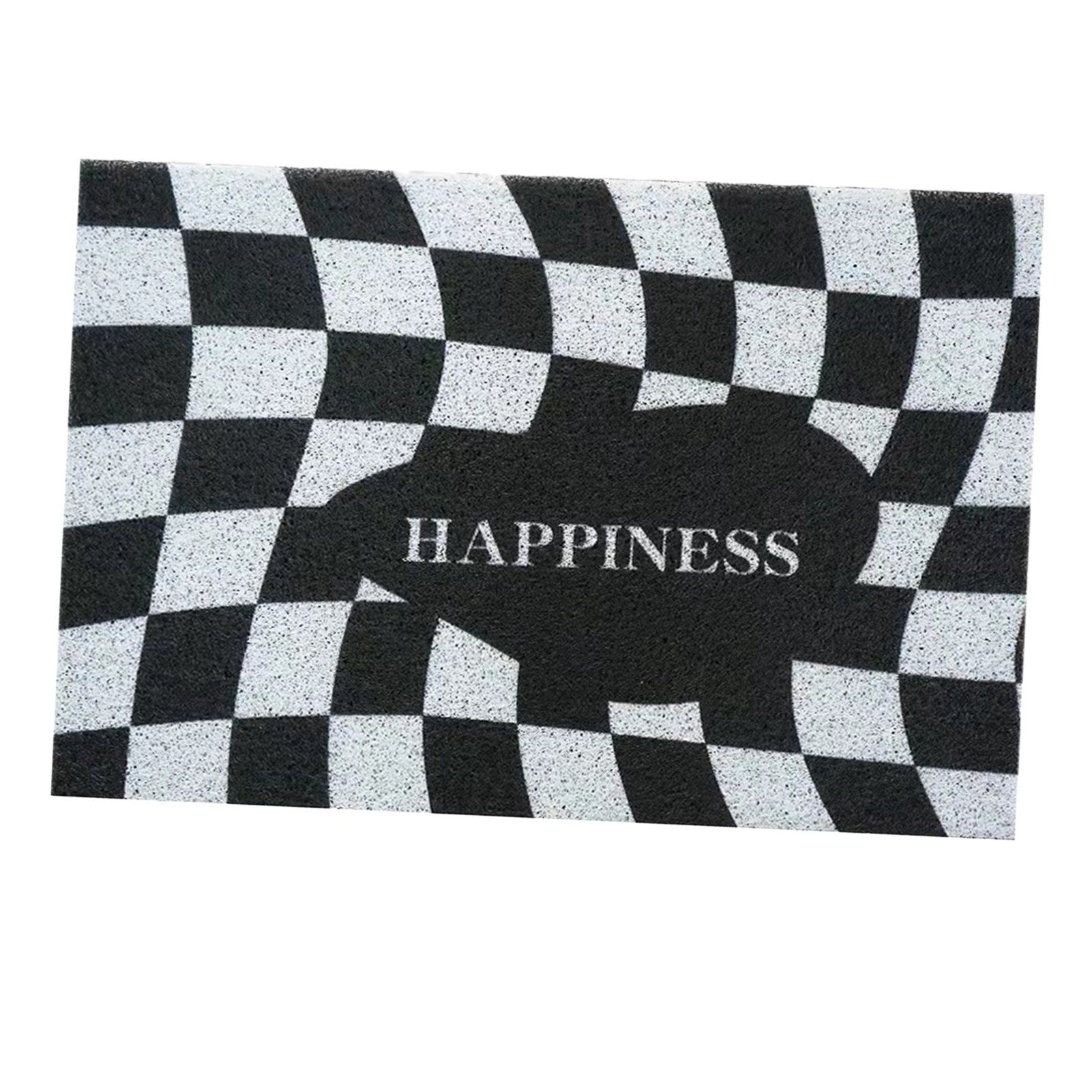 Checkerboard Kitchen Rugs Washable Hallway Entry Carpet Non Slip Entryway Runner Mat for Home Restaurant Office Black - Image 2