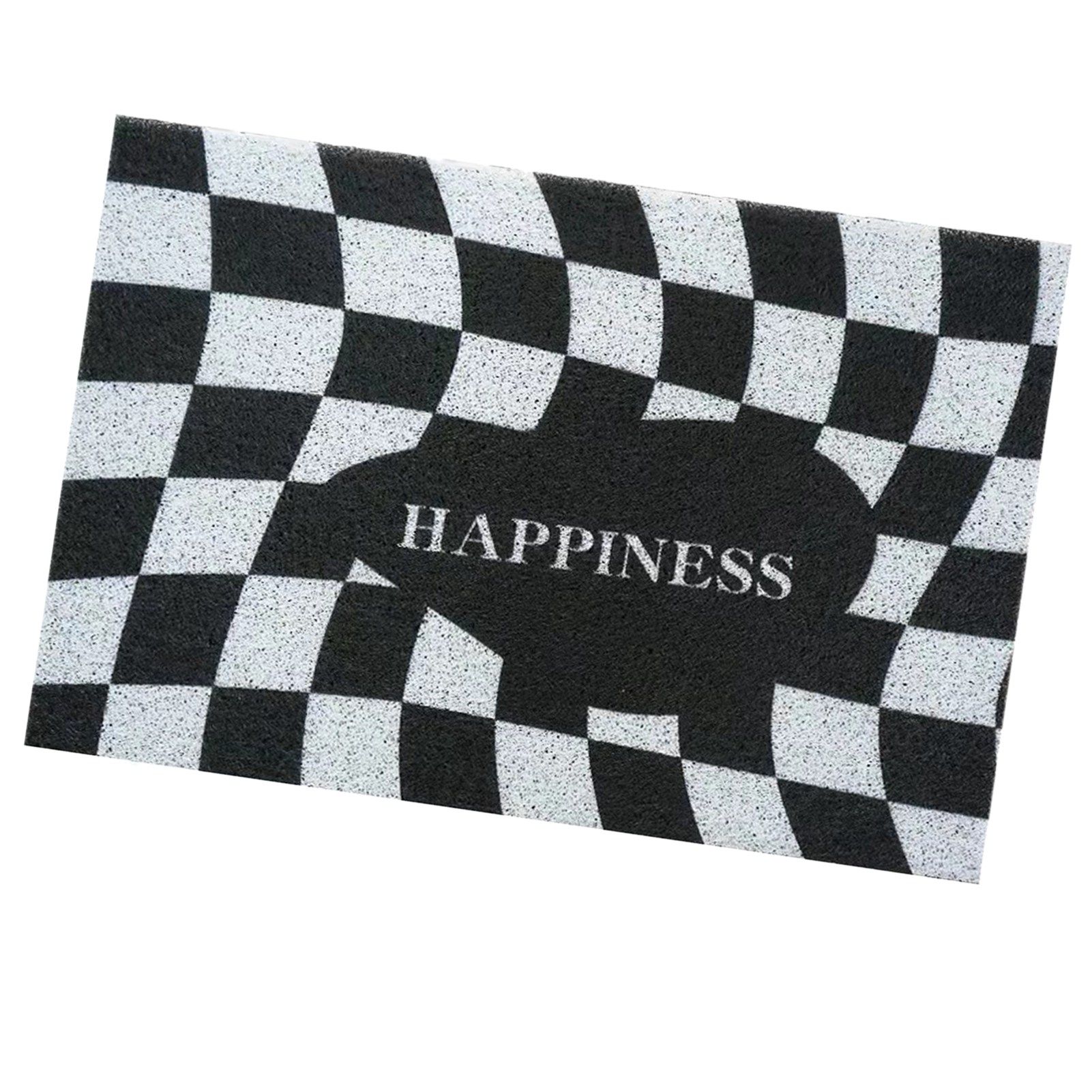Checkerboard Kitchen Rugs Washable Hallway Entry Carpet Non Slip Entryway Runner Mat for Home Restaurant Office Black - Image 3
