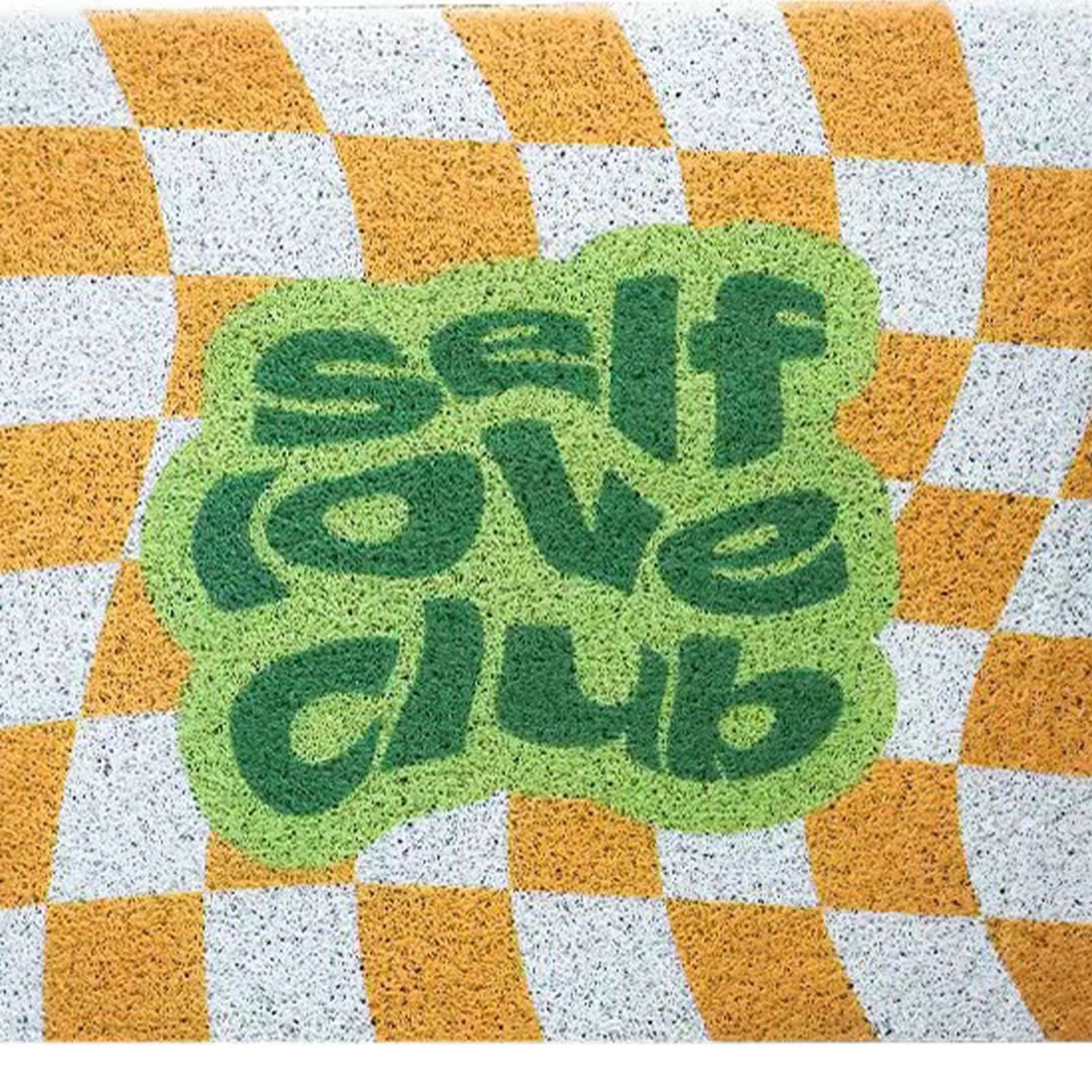 Checkerboard Kitchen Rugs Washable Hallway Entry Carpet Non Slip Entryway Runner Mat for Home Restaurant Office Yellow - Image 8