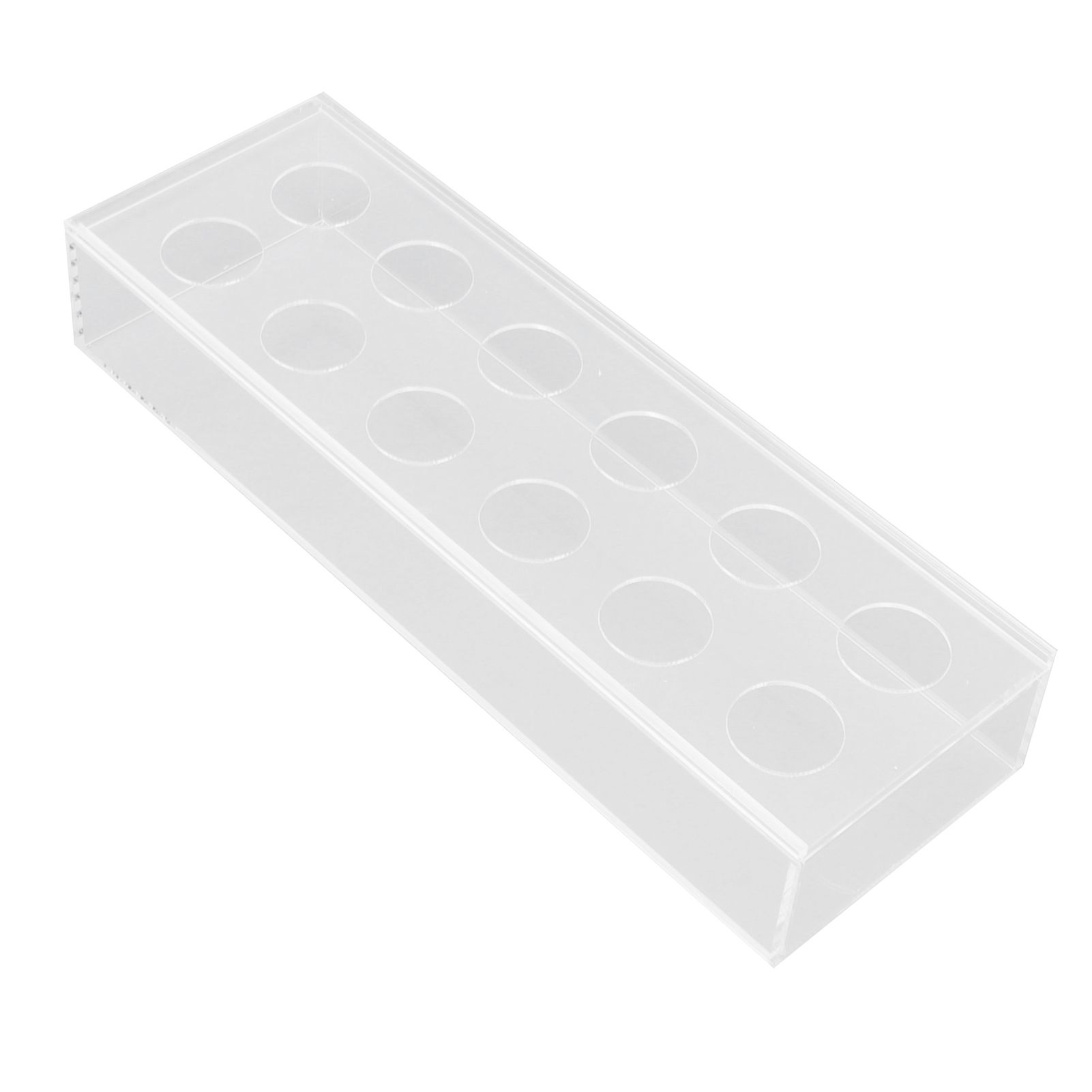 Rectangular Floral Centerpiece Clear Acrylic Flower Vase for Dining Table Wedding Party Home 12 Hole - Image 3