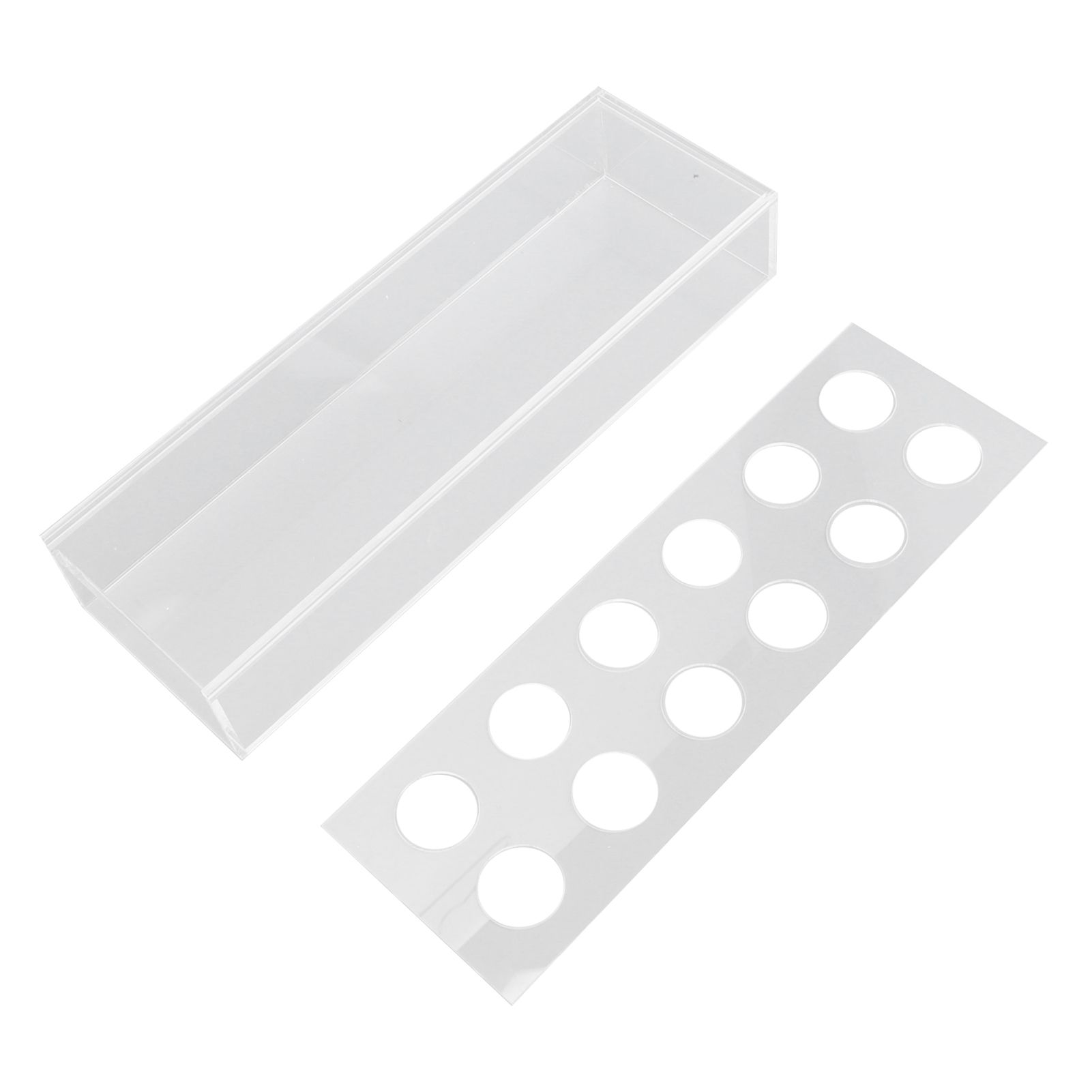 Rectangular Floral Centerpiece Clear Acrylic Flower Vase for Dining Table Wedding Party Home 12 Hole - Image 6