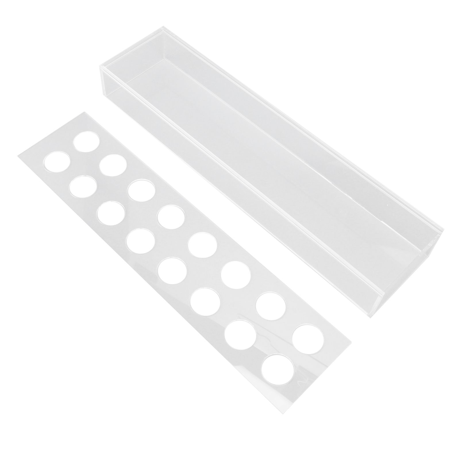 Rectangular Floral Centerpiece Clear Acrylic Flower Vase for Dining Table Wedding Party Home 16 Hole - Image 5