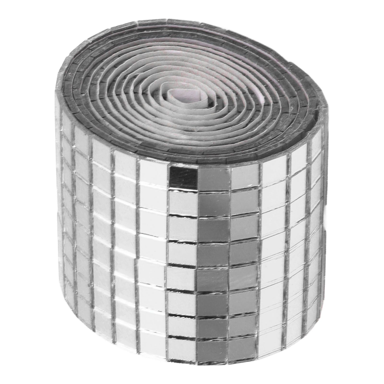 1600Pcs Self Adhesive Mirror Mosaic Sheet Adhesive Mosaic Square Glass Tile Sticker for Home Decorating Silver - Image 2