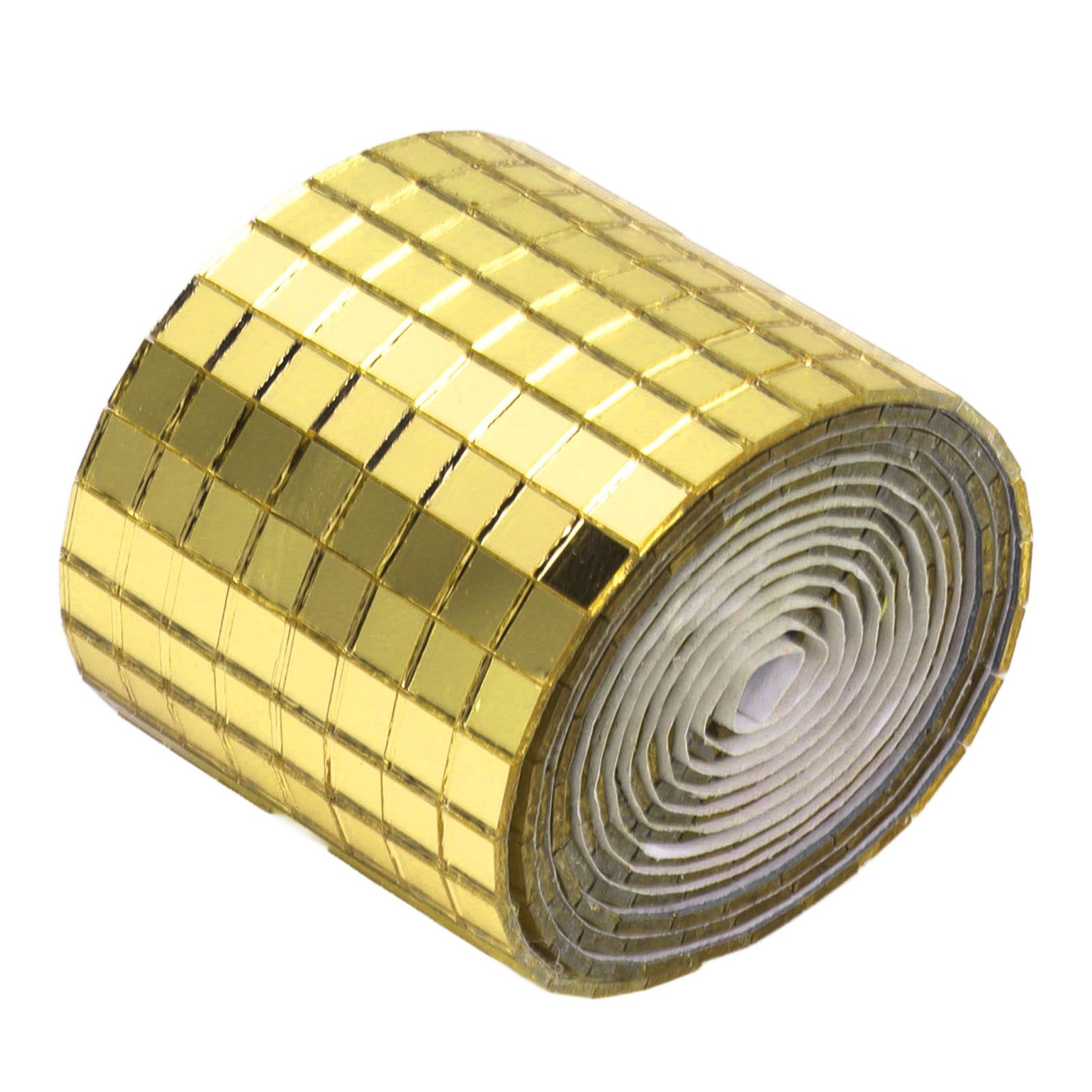 1600Pcs Self Adhesive Mirror Mosaic Sheet Adhesive Mosaic Square Glass Tile Sticker for Home Decorating Gold - Image 7