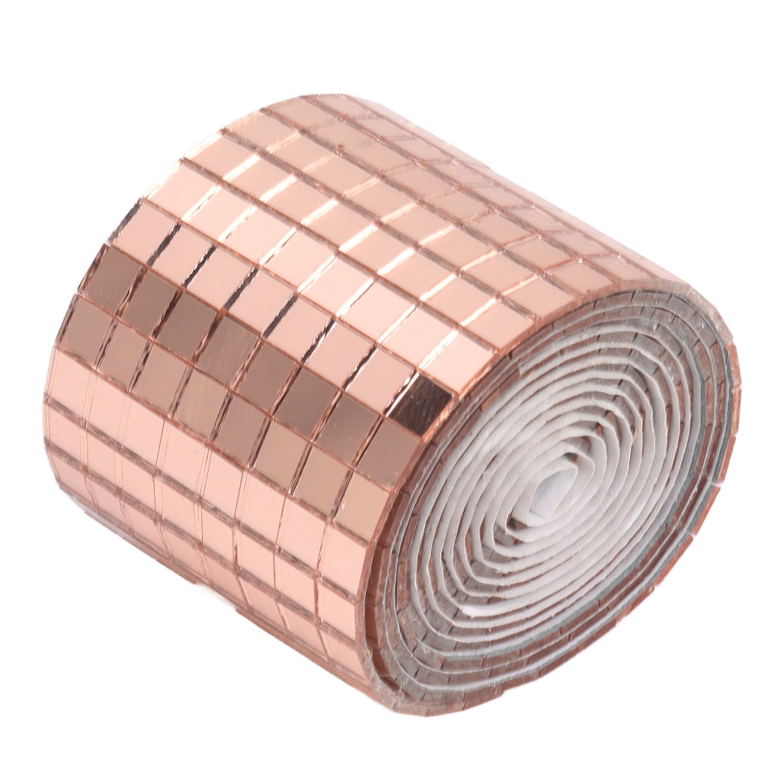 1600Pcs Self Adhesive Mirror Mosaic Sheet Adhesive Mosaic Square Glass Tile Sticker for Home Decorating Rose Gold - Image 7