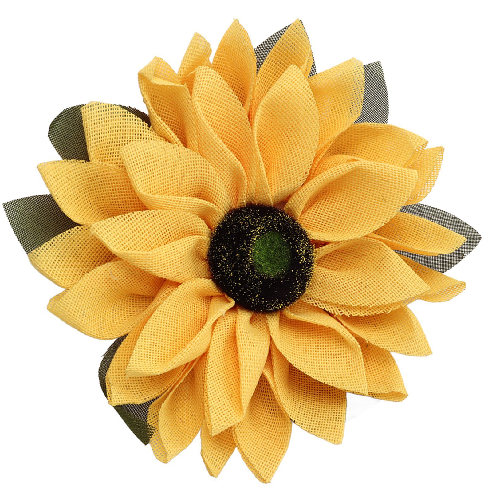 Sunflower Wreath for Front Door Round Artificial Yellow Sunflower Wreath for Front Door Window Party Home Decor 15.7in - Image 4