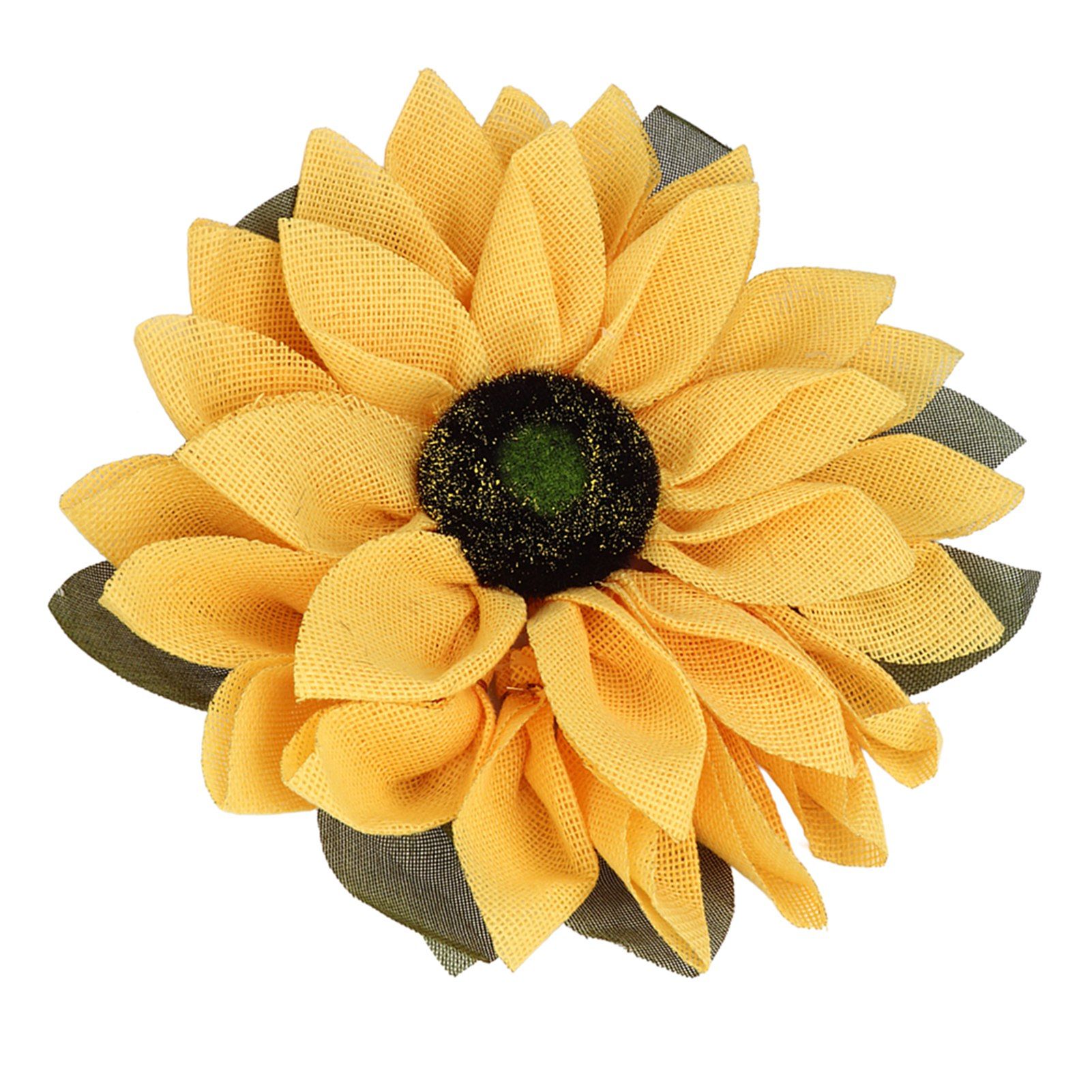 Sunflower Wreath for Front Door Round Artificial Yellow Sunflower Wreath for Front Door Window Party Home Decor 15.7in - Image 5