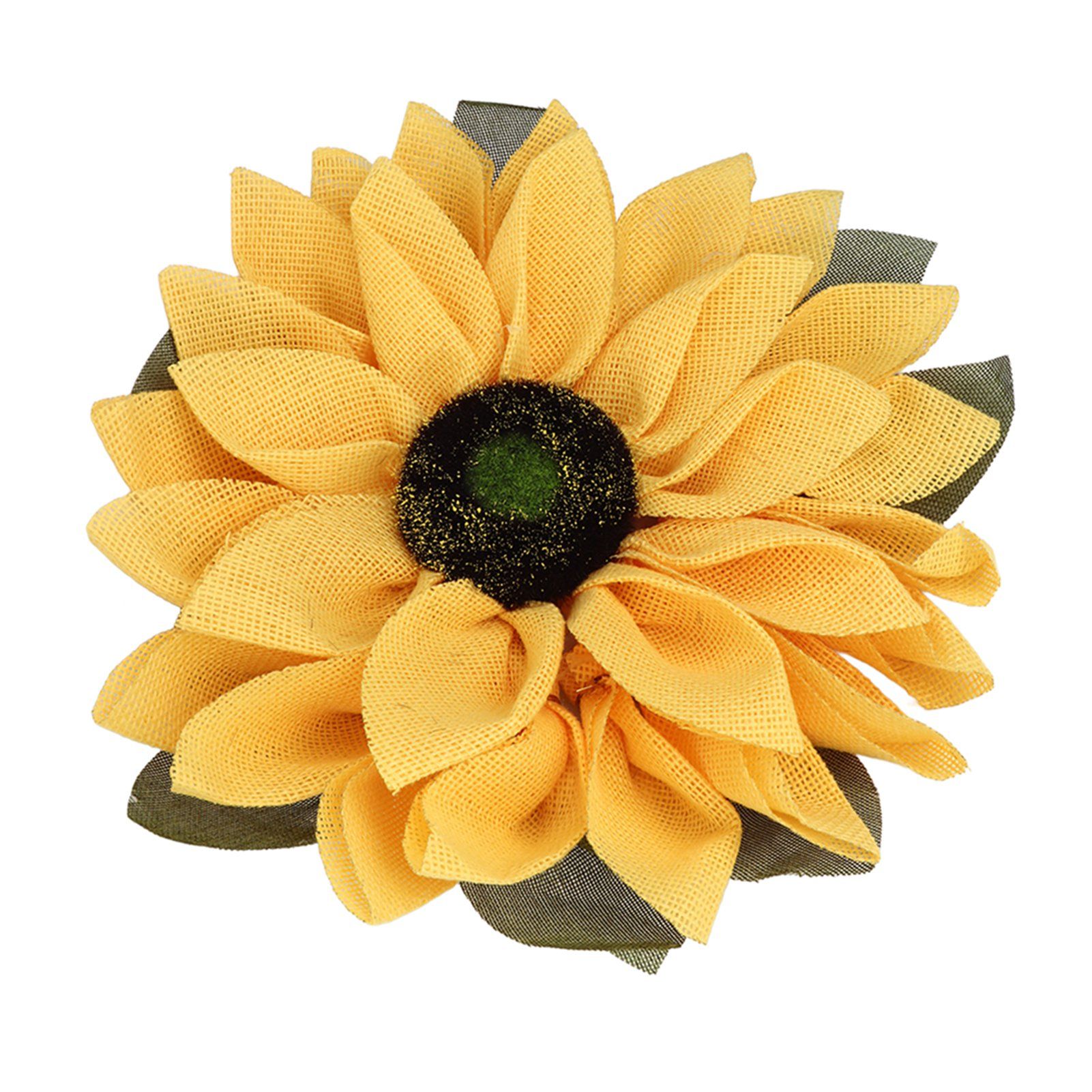 Sunflower Wreath for Front Door Round Artificial Yellow Sunflower Wreath for Front Door Window Party Home Decor 15.7in - Image 6