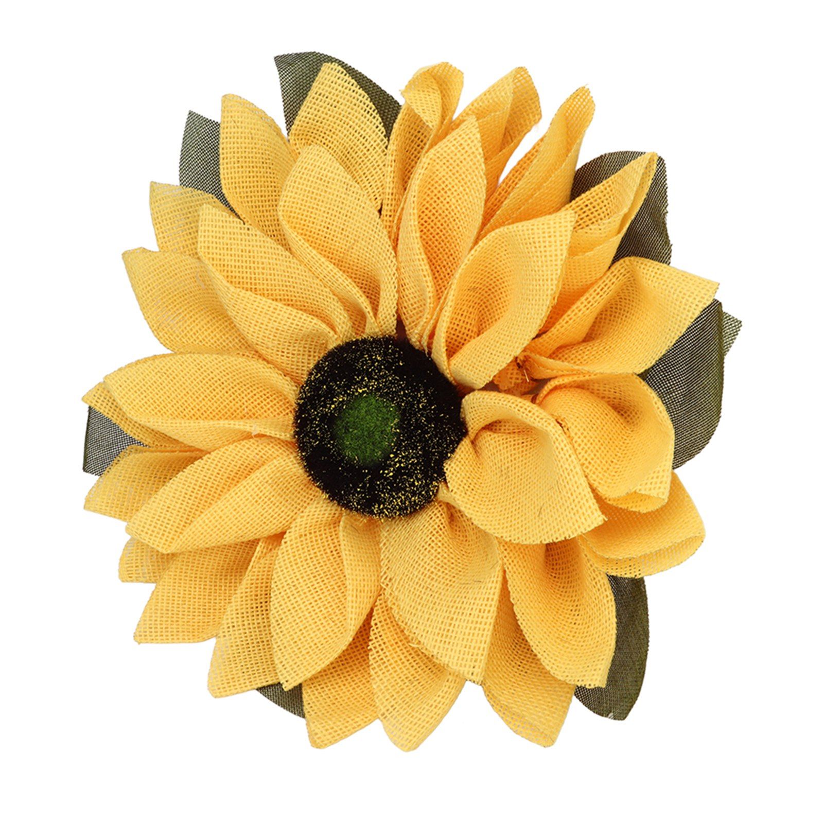Sunflower Wreath for Front Door Round Artificial Yellow Sunflower Wreath for Front Door Window Party Home Decor 15.7in - Image 8