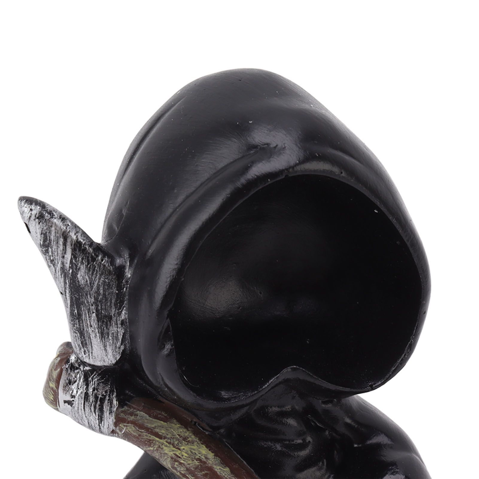 Grim Reaper Sculpture Resin Gothic Desktop Statue Figurine Decoration with Sickle for Halloween Party Stand - Image 1