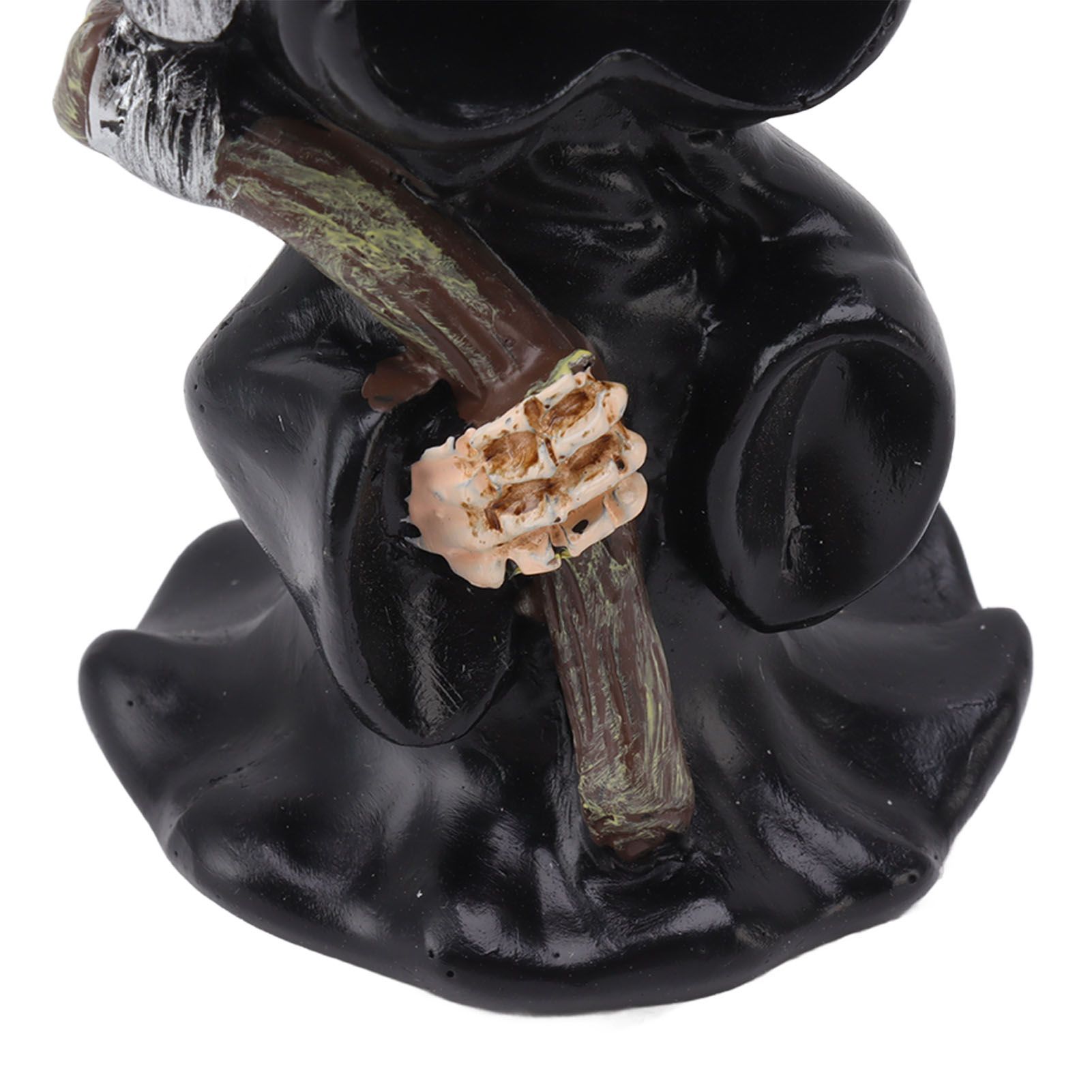 Grim Reaper Sculpture Resin Gothic Desktop Statue Figurine Decoration with Sickle for Halloween Party Stand - Image 3