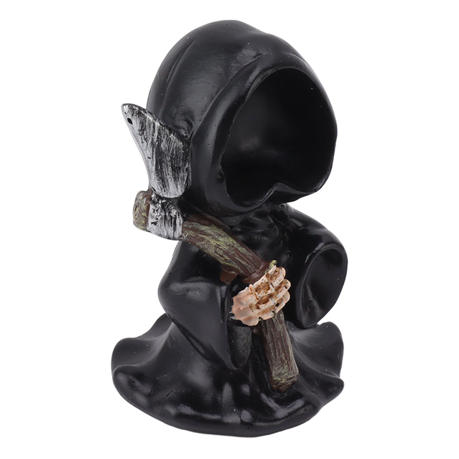 Grim Reaper Sculpture Resin Gothic Desktop Statue Figurine Decoration with Sickle for Halloween Party Stand - Image 7