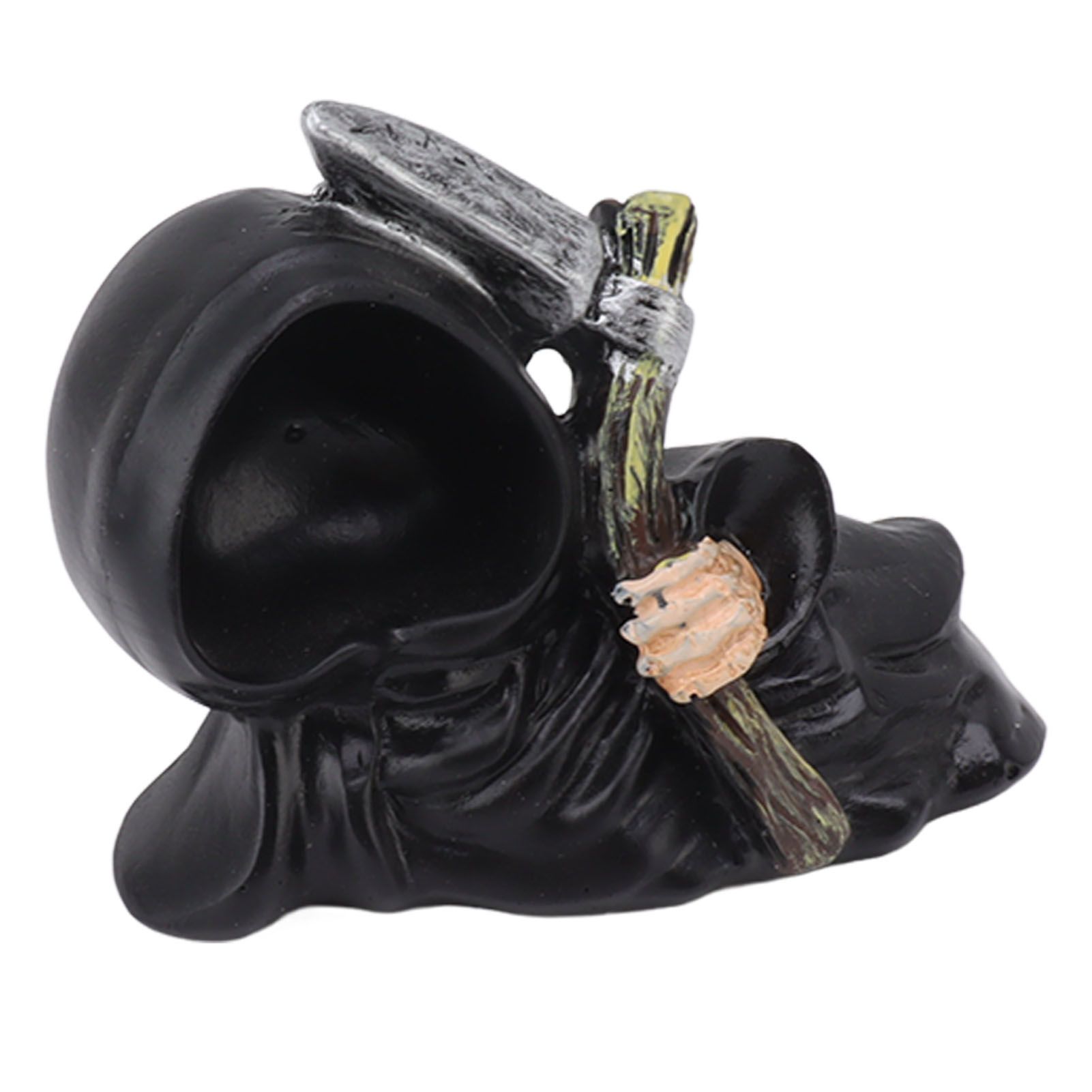 Grim Reaper Sculpture Resin Gothic Desktop Statue Figurine Decoration with Sickle for Halloween Party Lie Down - Image 7