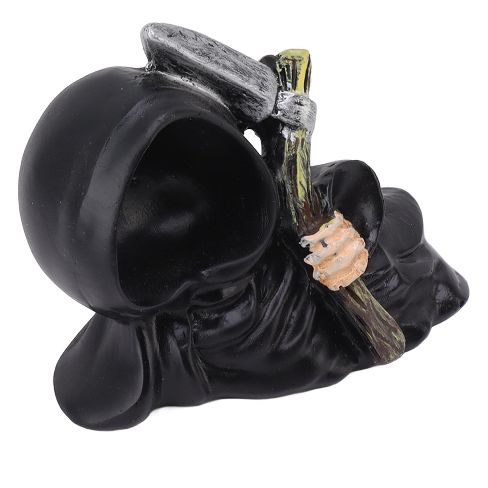 Grim Reaper Sculpture Resin Gothic Desktop Statue Figurine Decoration with Sickle for Halloween Party Lie Down - Image 8