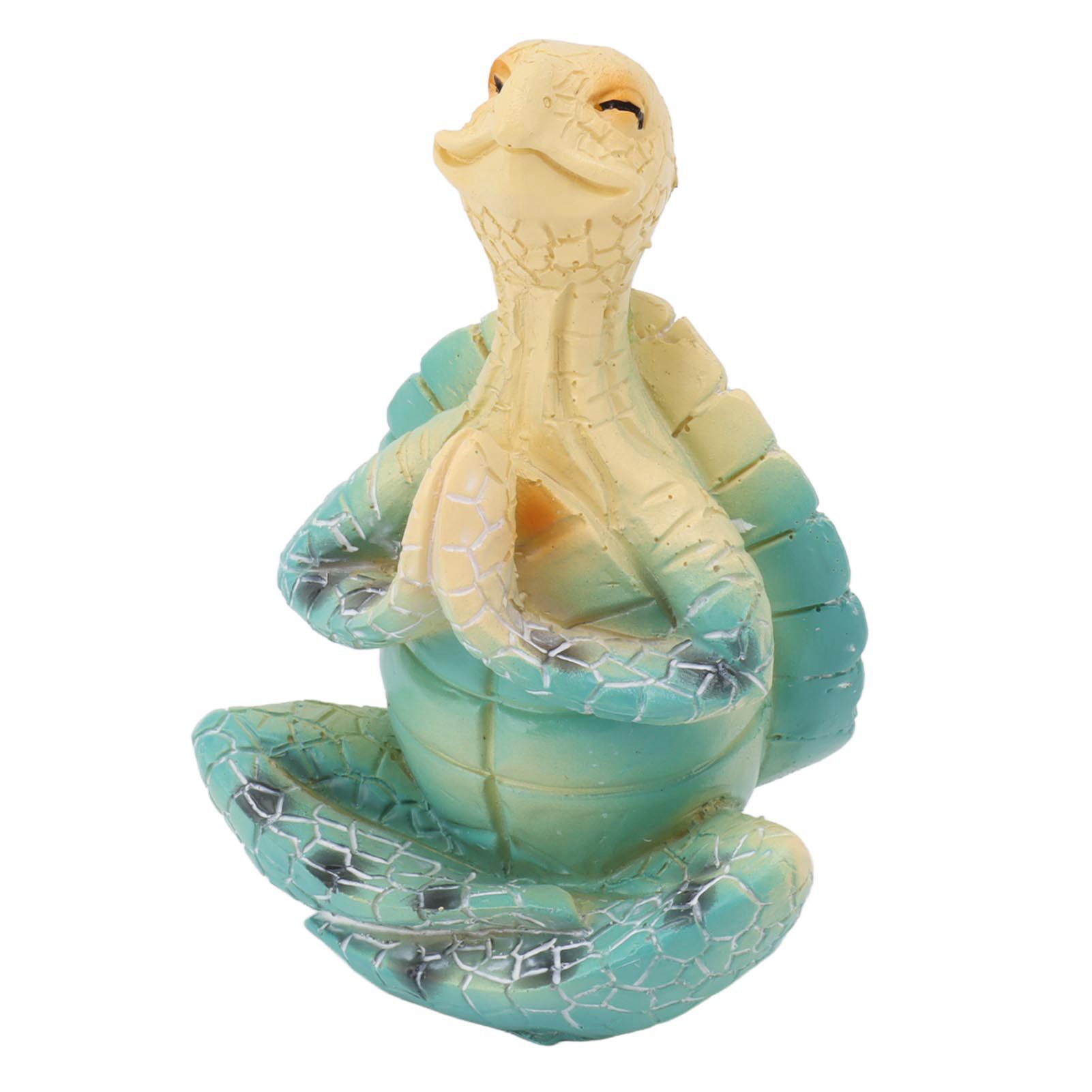 Sea Turtle Yoga Figurine Decoration Summer Meditating Decor Spring Garden Resin Handicraft - Image 3