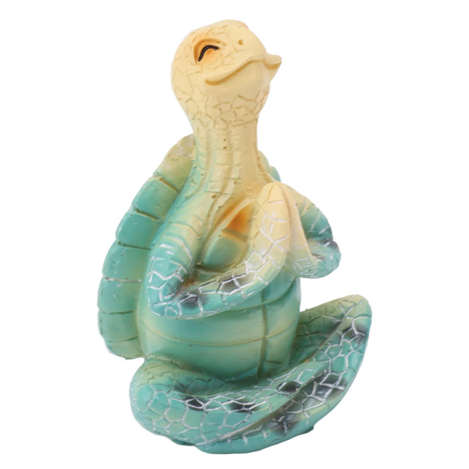Sea Turtle Yoga Figurine Decoration Summer Meditating Decor Spring Garden Resin Handicraft - Image 4
