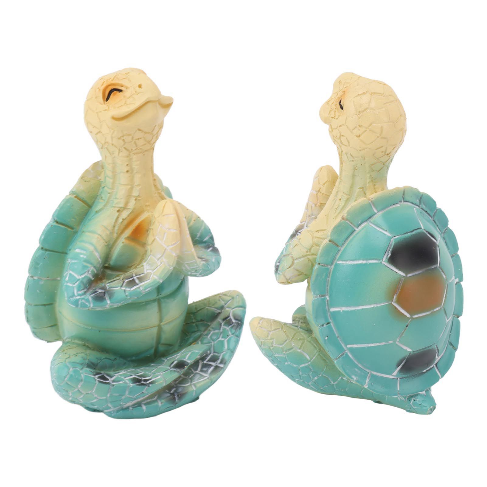 Sea Turtle Yoga Figurine Decoration Summer Meditating Decor Spring Garden Resin Handicraft - Image 7