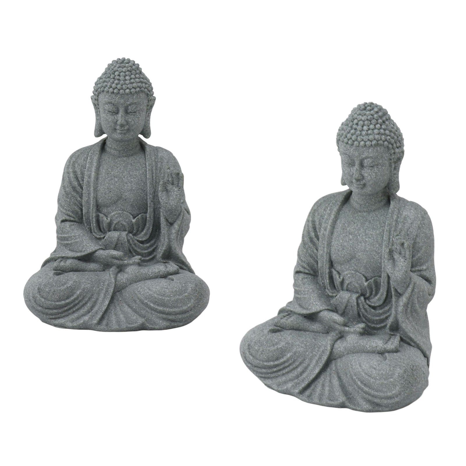 Buddha Statue Green Sandstone Sculpture Buddhist Sitting Figurine Ornament for Living Room Courtyard 7135K-02 - Image 7