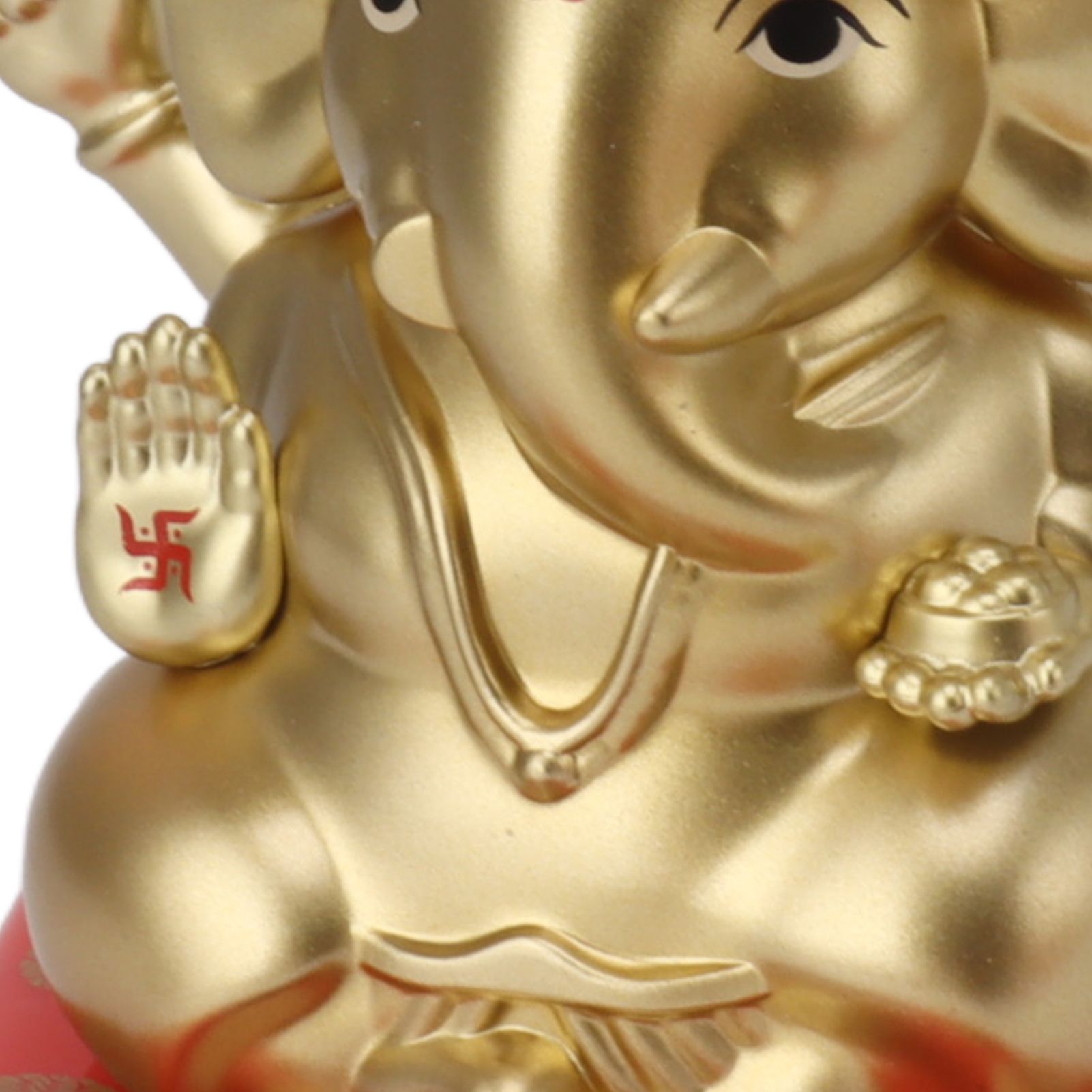 Ganesha Elephant God Statues Solar Powered Indian Ganesha Idol Figurine for Car Dashboard Home Decor Crafts Gold - Image 5