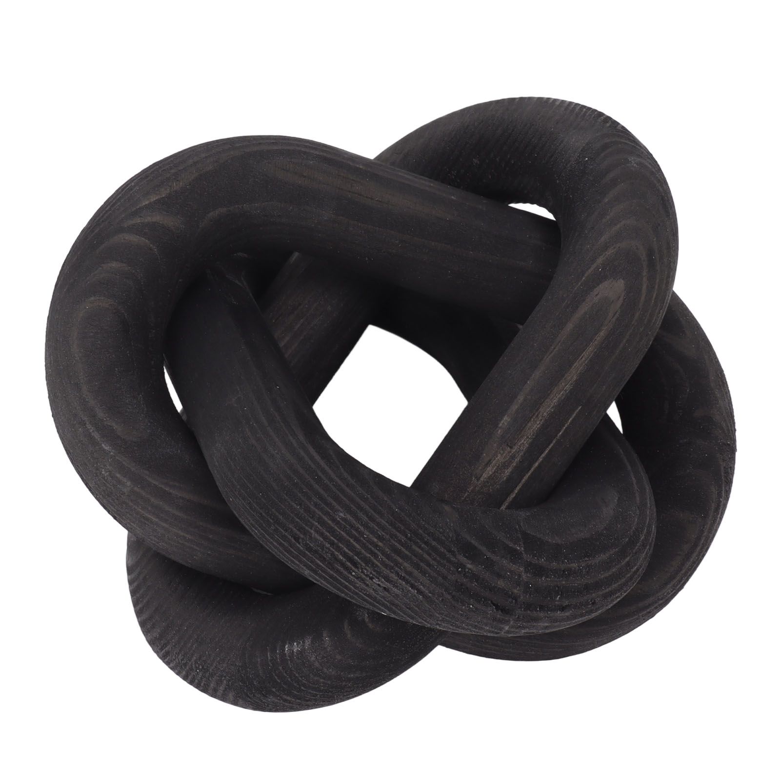 Decorative Wood Chain 3 Link Wood Chain Link Decorations for Home Living Room Coffee Shop Black - Image 2