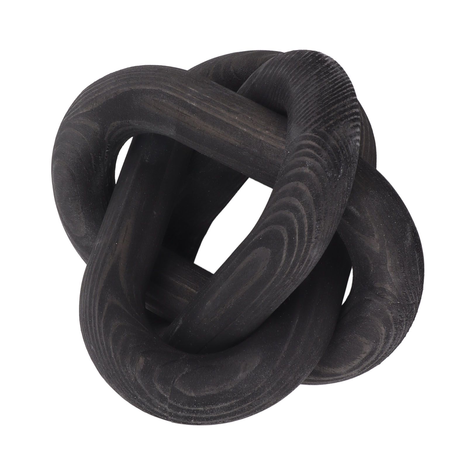 Decorative Wood Chain 3 Link Wood Chain Link Decorations for Home Living Room Coffee Shop Black - Image 4