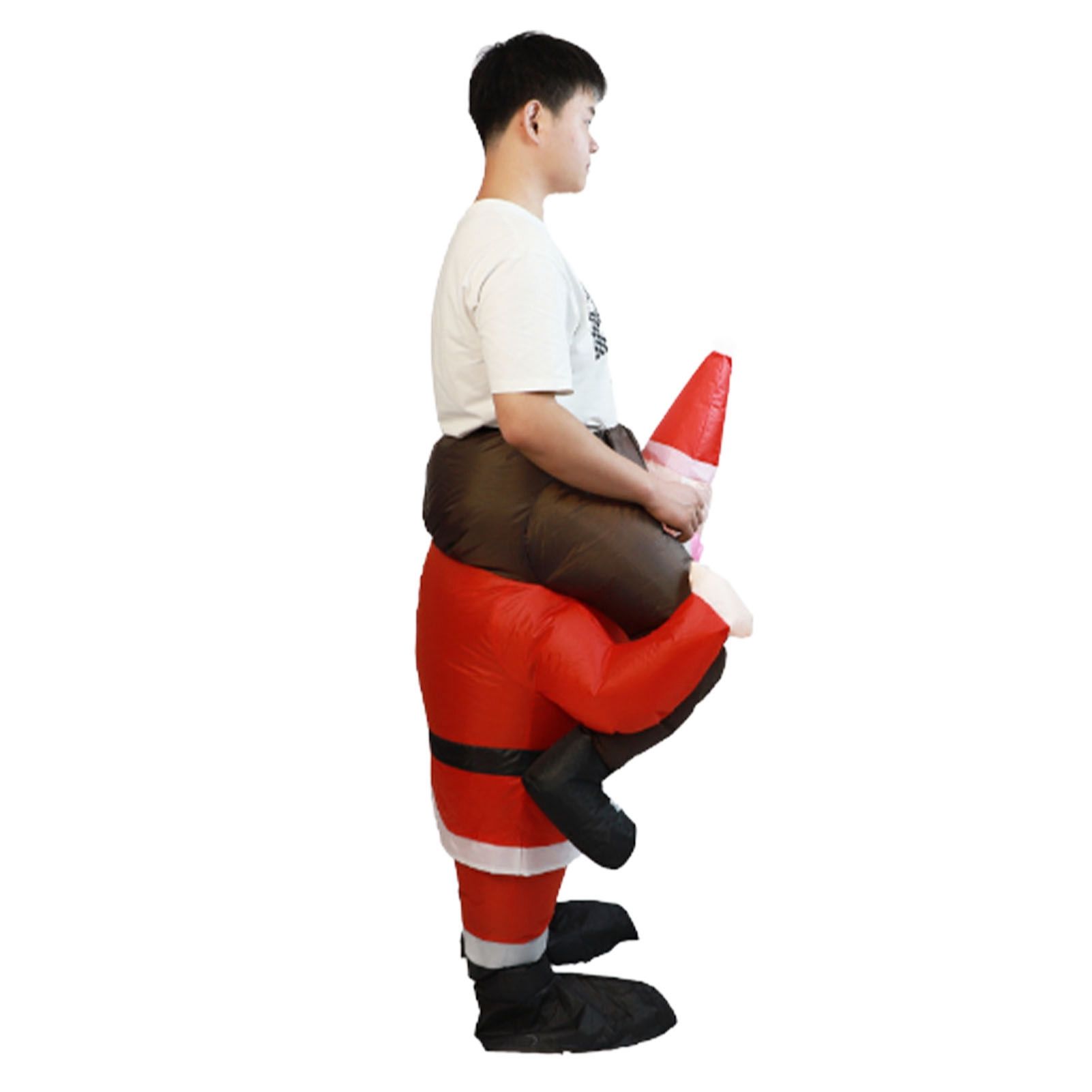 Santa Costume Funny Father Christmas Riding Inflatable Show Party Cosplay Role Playing Props Adult(150-190cm) - Image 5