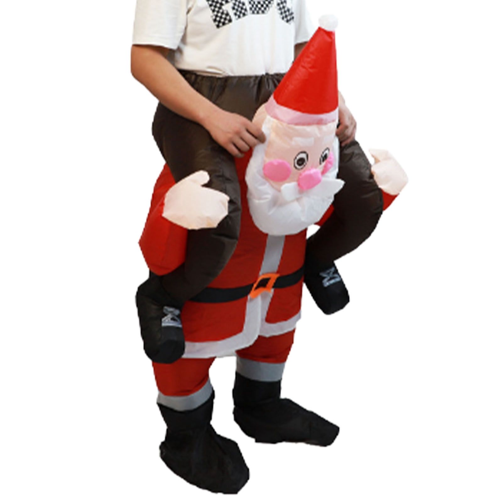 Santa Costume Funny Father Christmas Riding Inflatable Show Party Cosplay Role Playing Props Adult(150-190cm) - Image 6