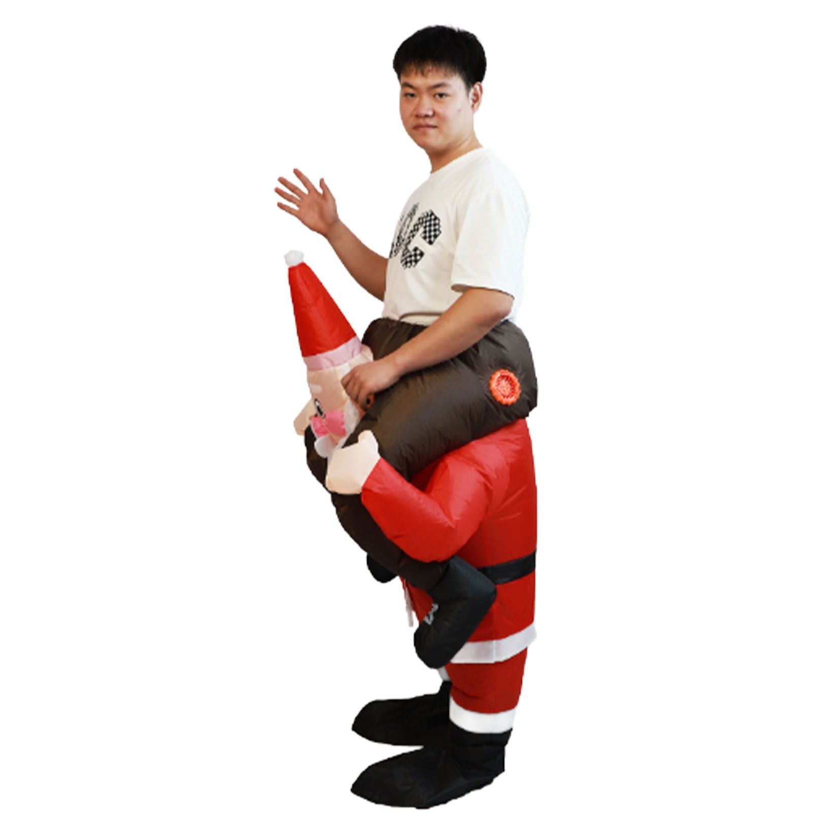 Santa Costume Funny Father Christmas Riding Inflatable Show Party Cosplay Role Playing Props Adult(150-190cm) - Image 8