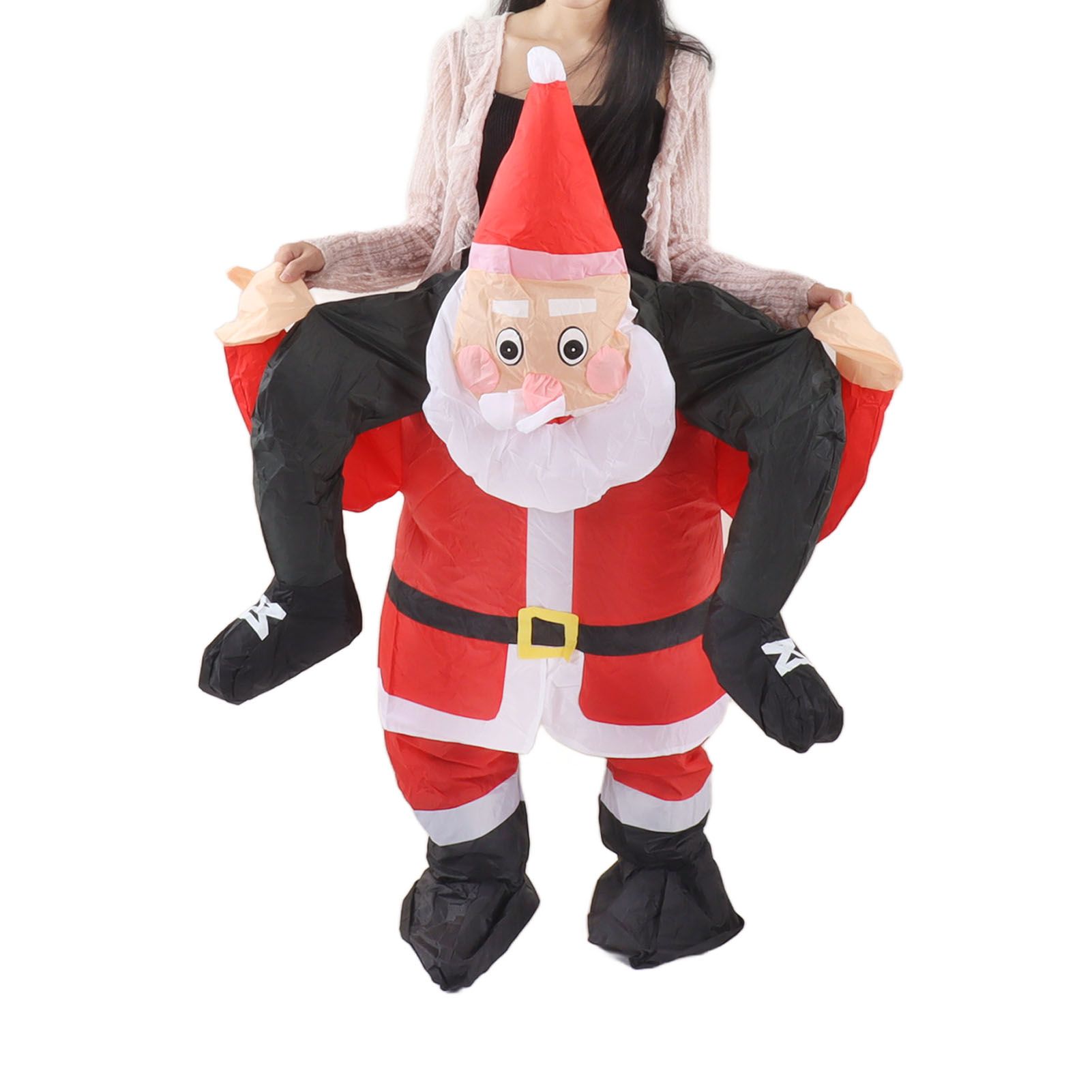 Santa Costume Funny Father Christmas Riding Inflatable Show Party Cosplay Role Playing Props Teenager(120‑140cm) - Image 6