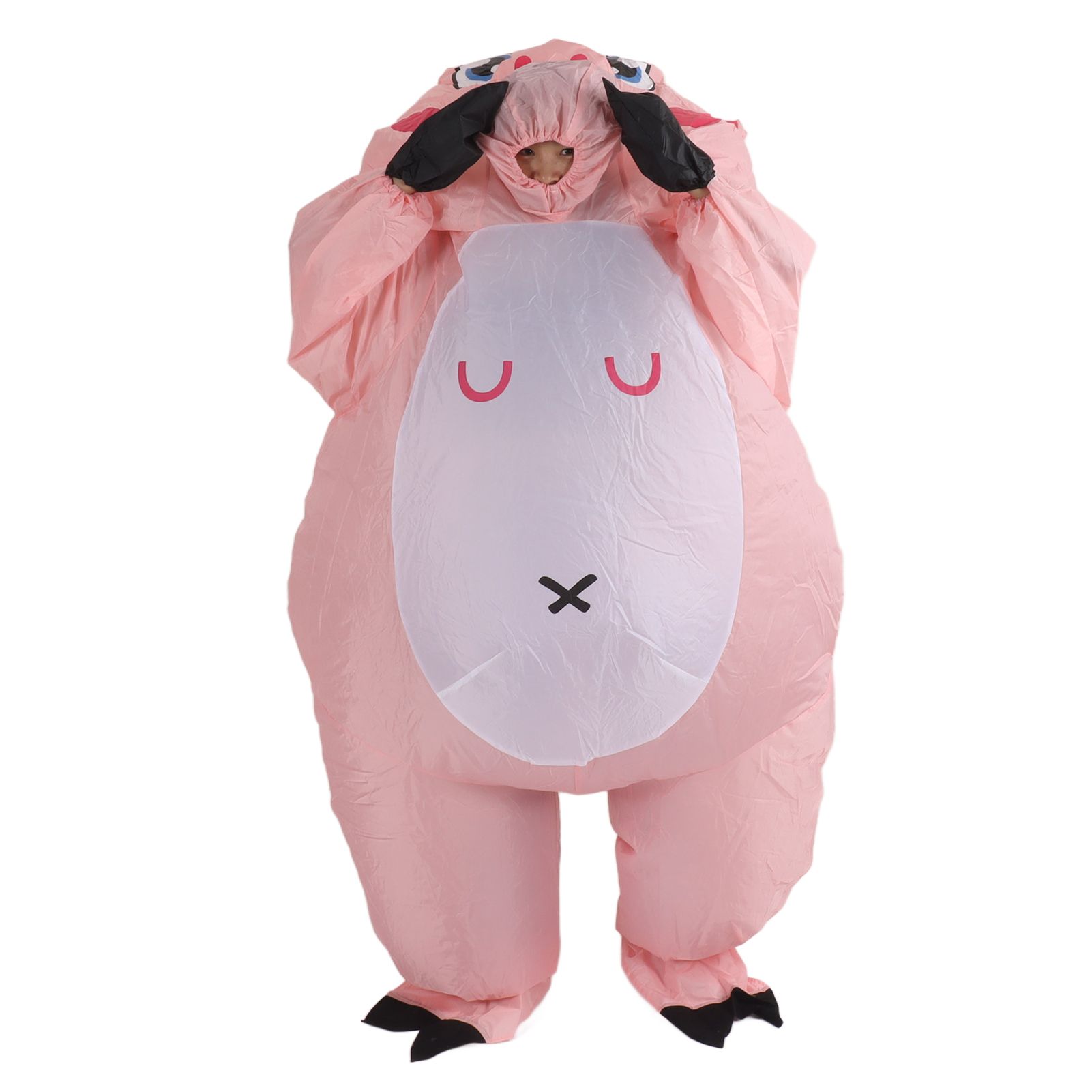 Inflatable Costume Pink Pig Blow Up Halloween Cosplay Dress Jumpsuit Costume For Adults - Image 6
