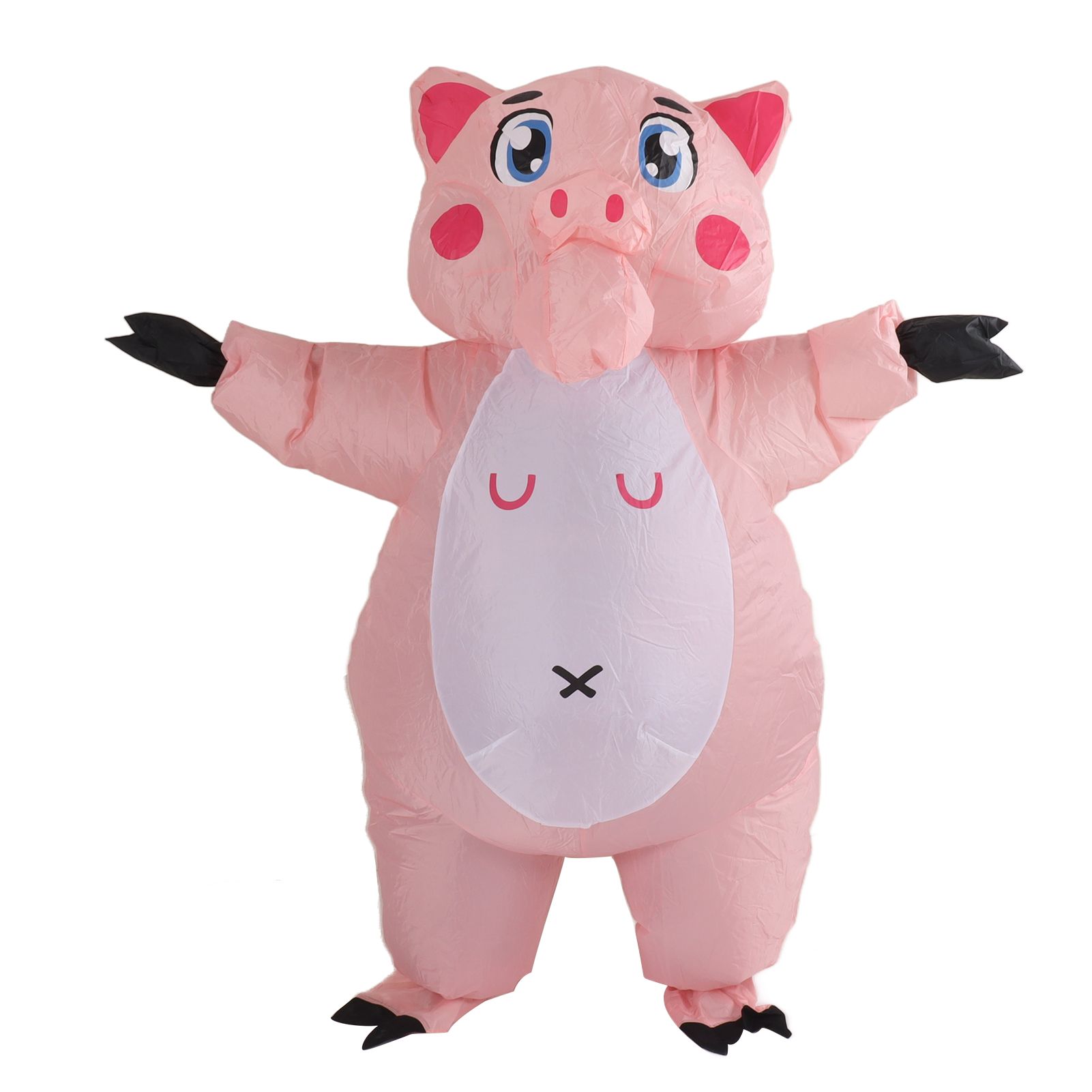 Inflatable Costume Pink Pig Blow Up Halloween Cosplay Dress Jumpsuit Costume For Adults - Image 7