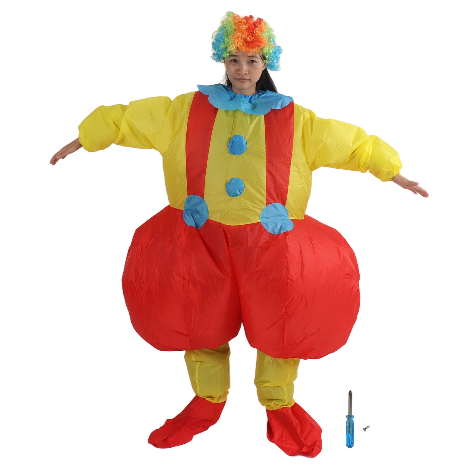Adult Inflatable Big Ass Clown Costume Waterproof Clown Inflatable Cosplay Outfits 150‑190cm - Image 1