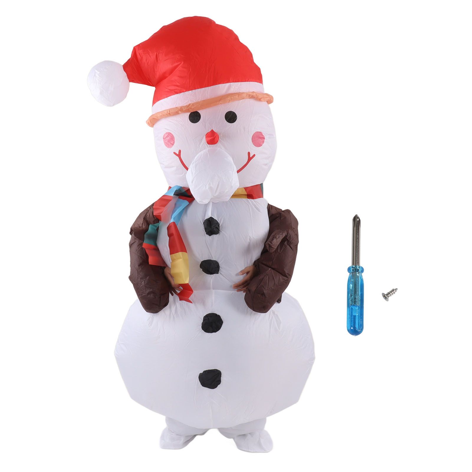 Inflatable Christmas Costume Funny Blow Up Christmas Party Doll Suit for 150‑190cm Adult Cosplay Tree Branch Snowman - Image 1