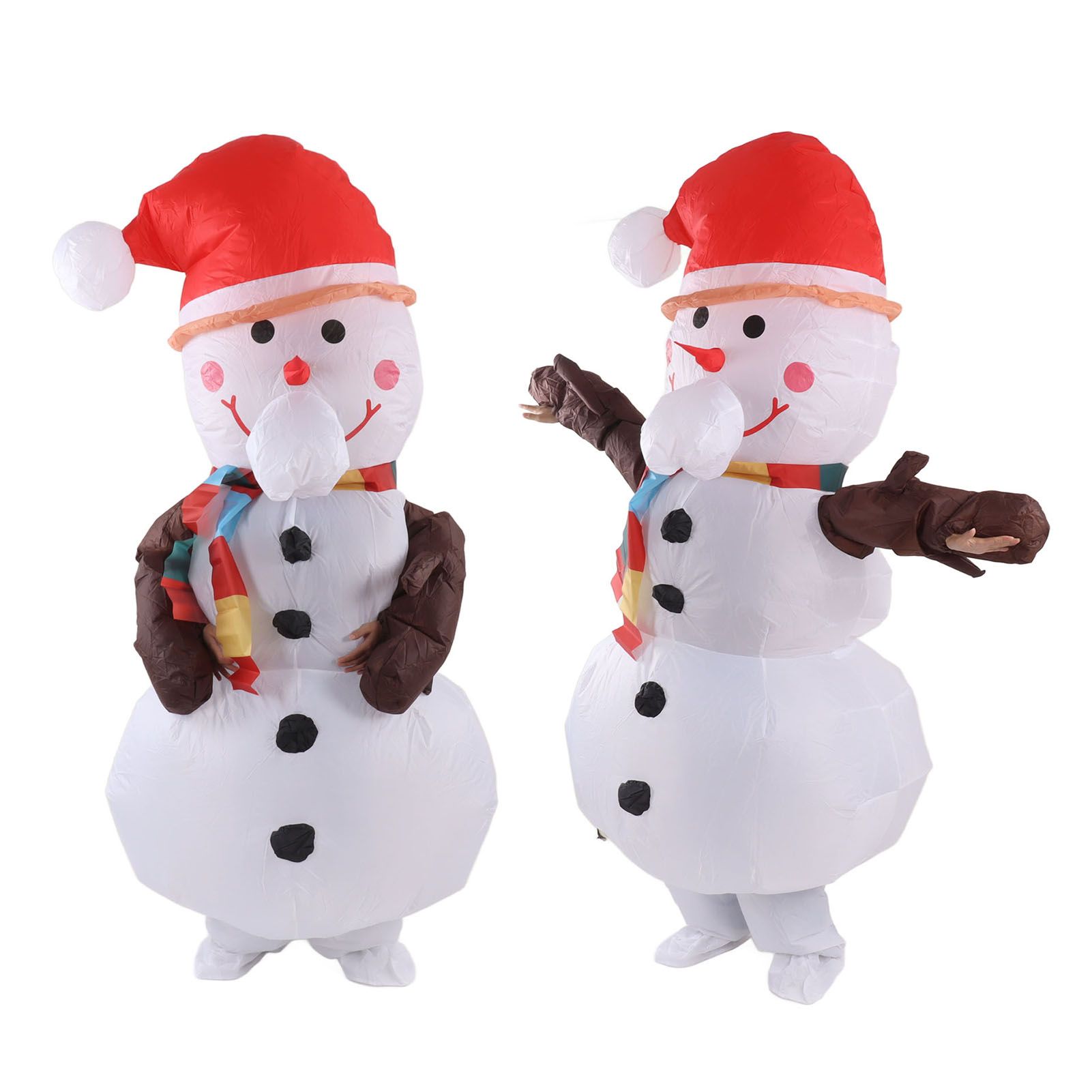 Inflatable Christmas Costume Funny Blow Up Christmas Party Doll Suit for 150‑190cm Adult Cosplay Tree Branch Snowman - Image 3