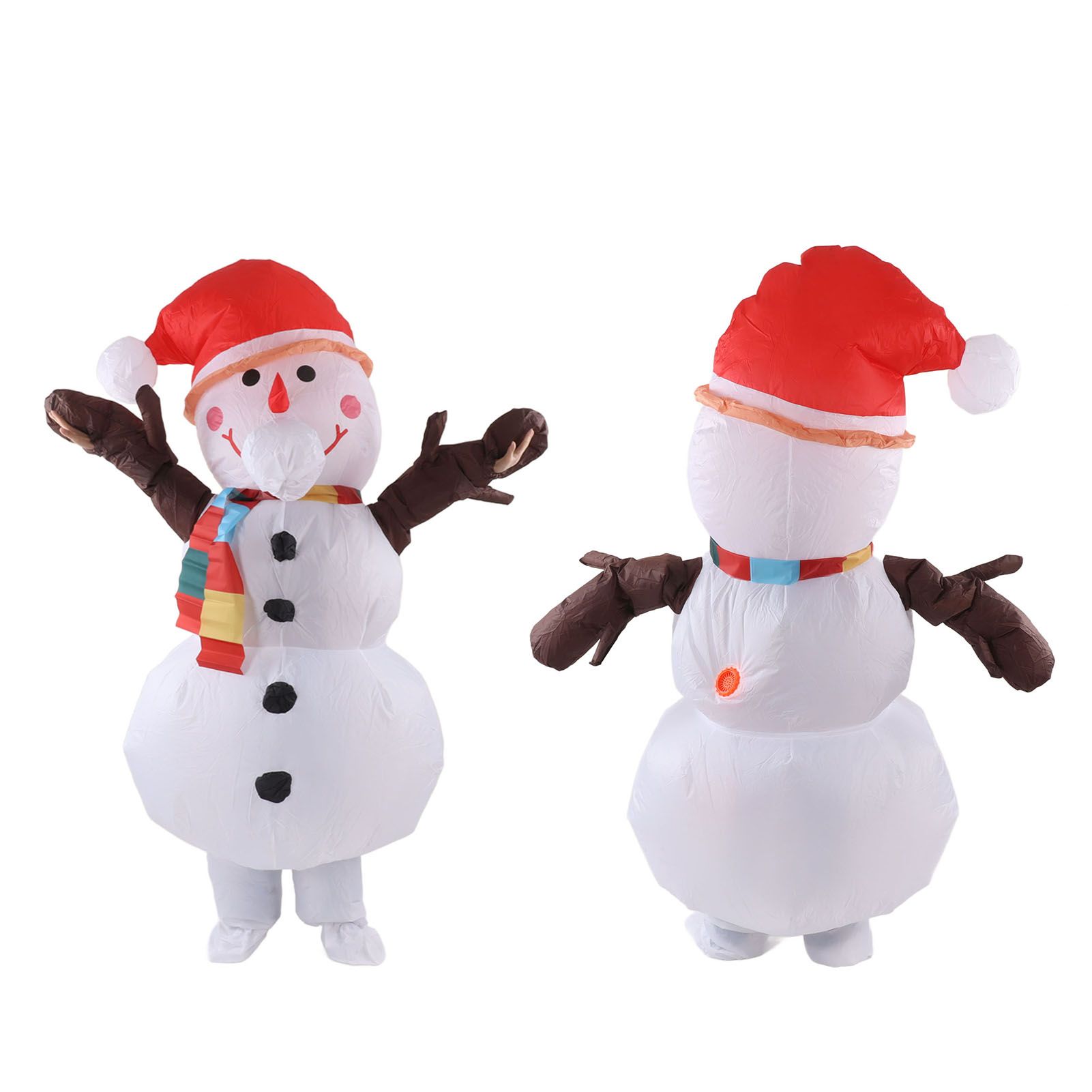 Inflatable Christmas Costume Funny Blow Up Christmas Party Doll Suit for 150‑190cm Adult Cosplay Tree Branch Snowman - Image 4